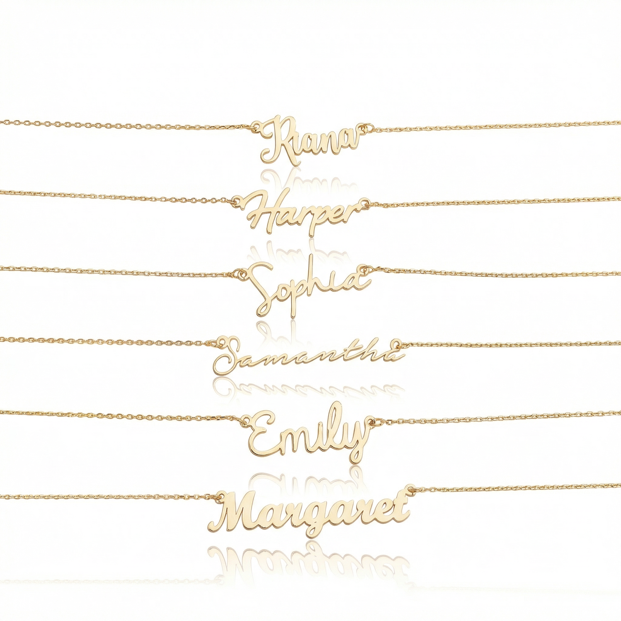 Personalised 18K Gold Plated Name Necklace