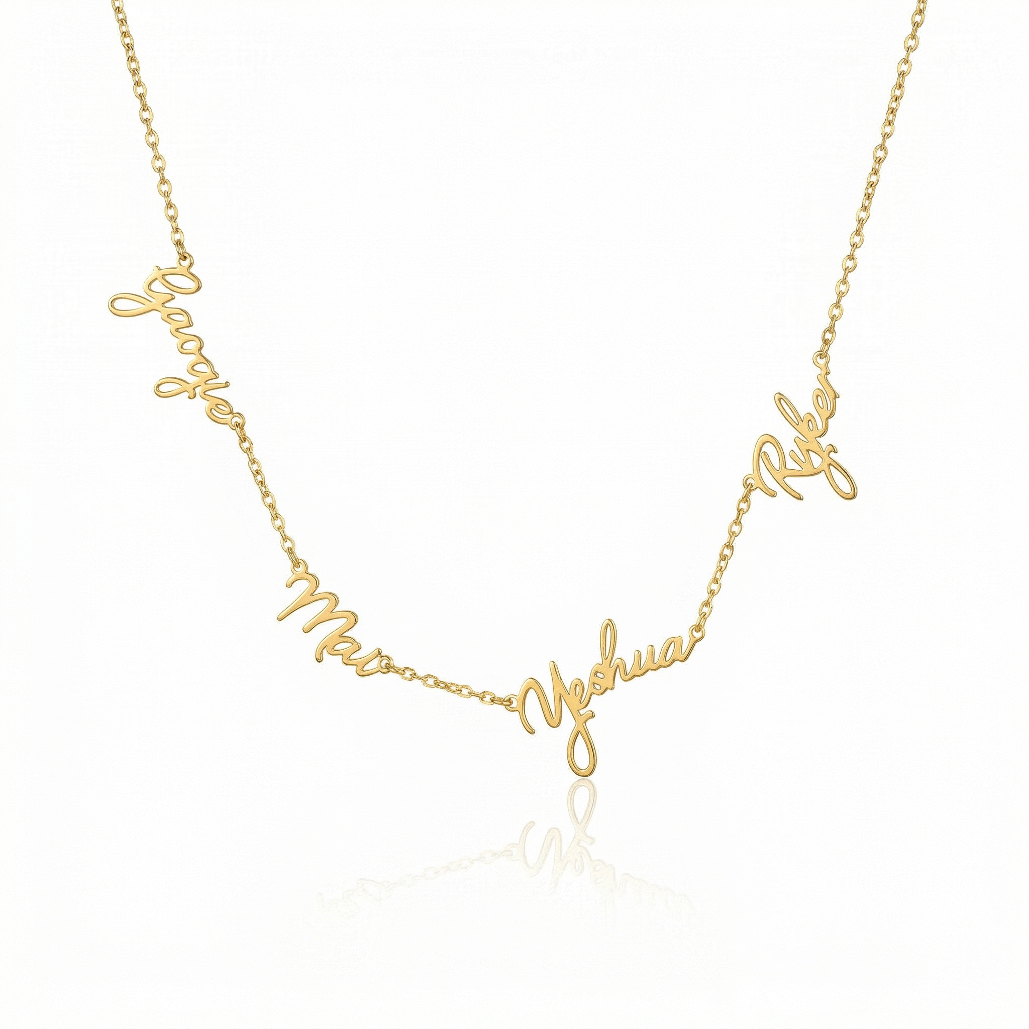 Personalized Multiple Name Necklace