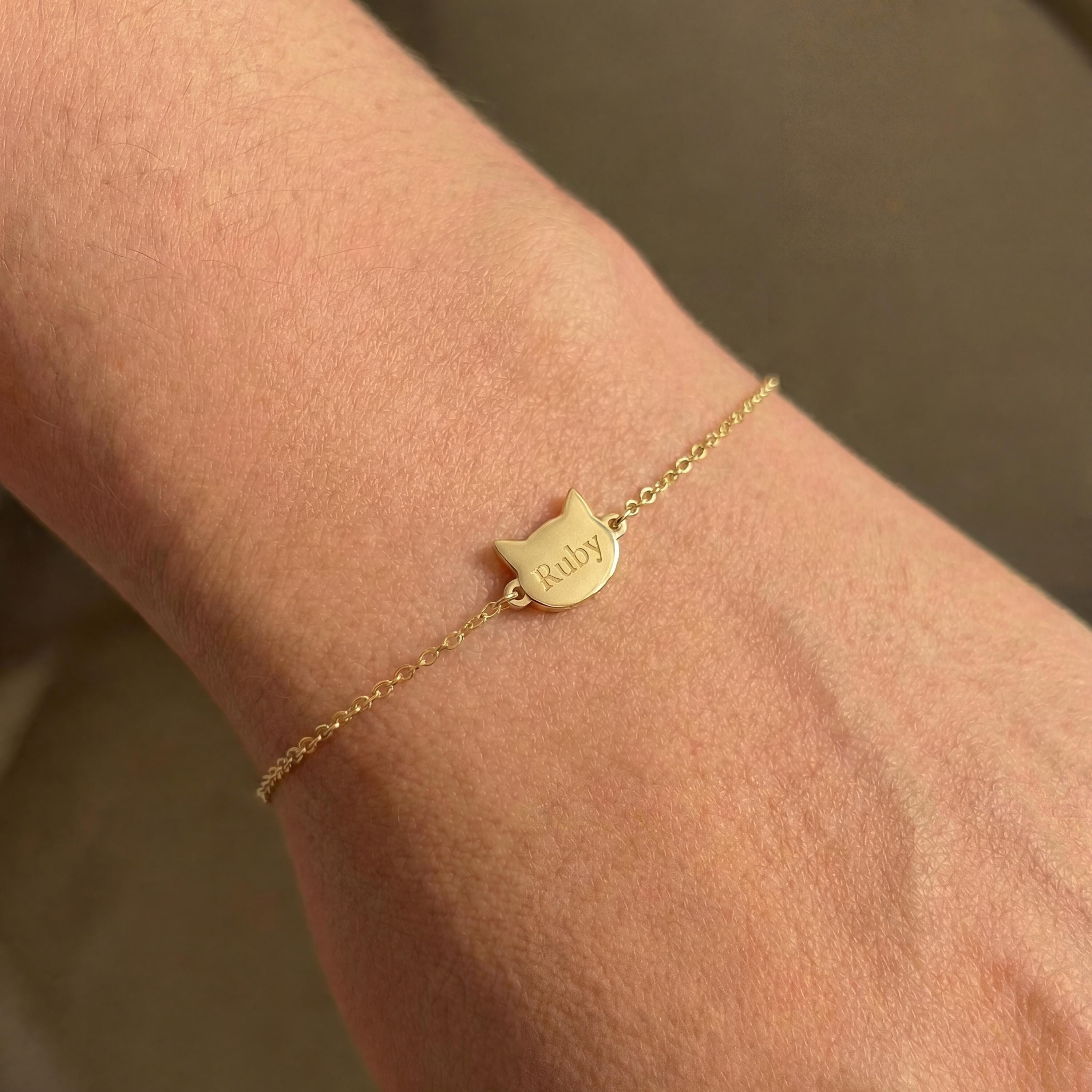 Personalized Cat Name Bracelet