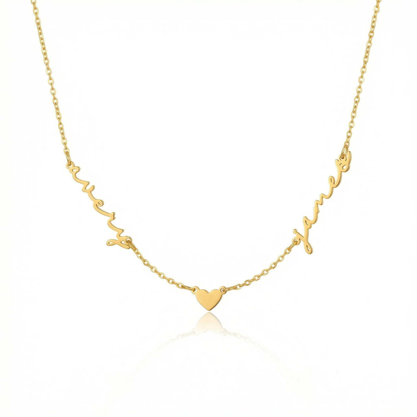 Personalized Name Necklace With Heart