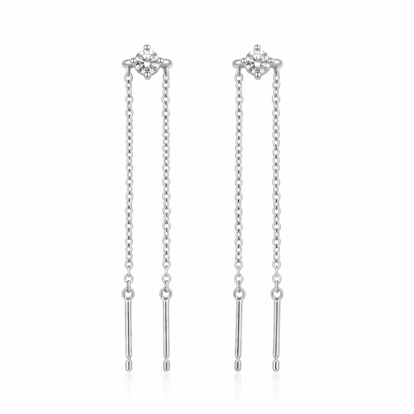 Threader Chain Earring —A line you carry through yourself