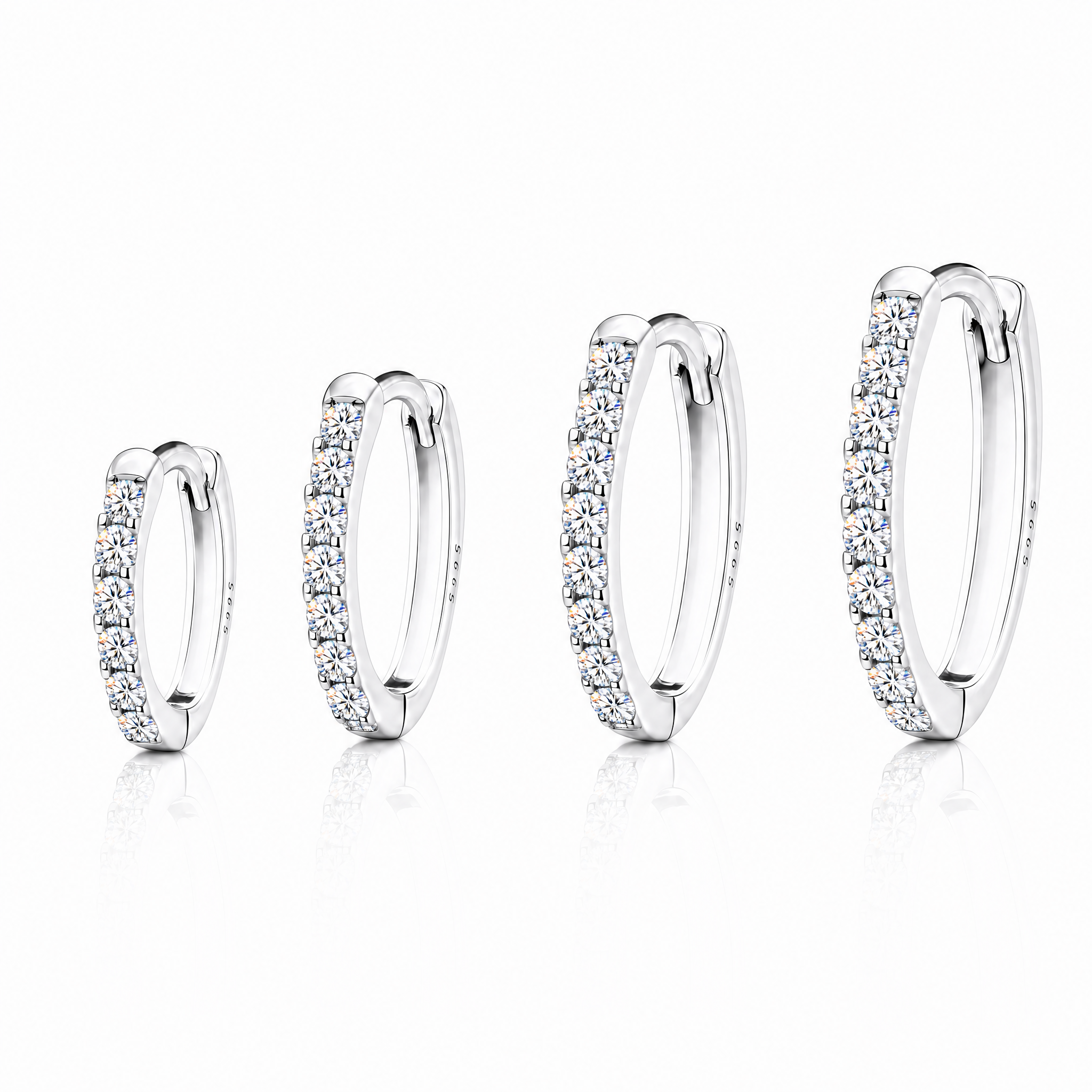 Full Sparkle CZ Hoops — Shine Like Diamonds, Without the Price