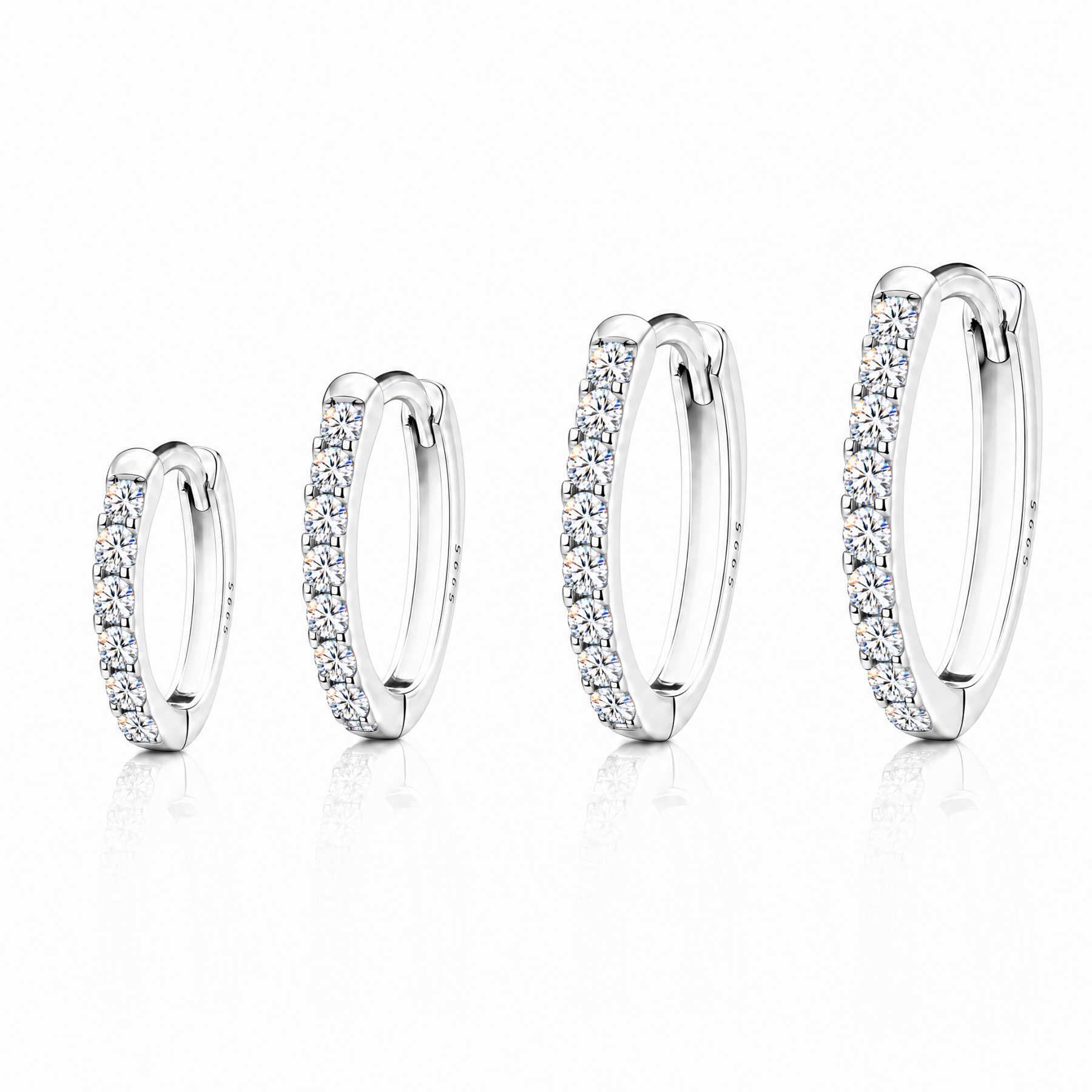 Full Sparkle CZ Hoops — Shine Like Diamonds, Without the Price