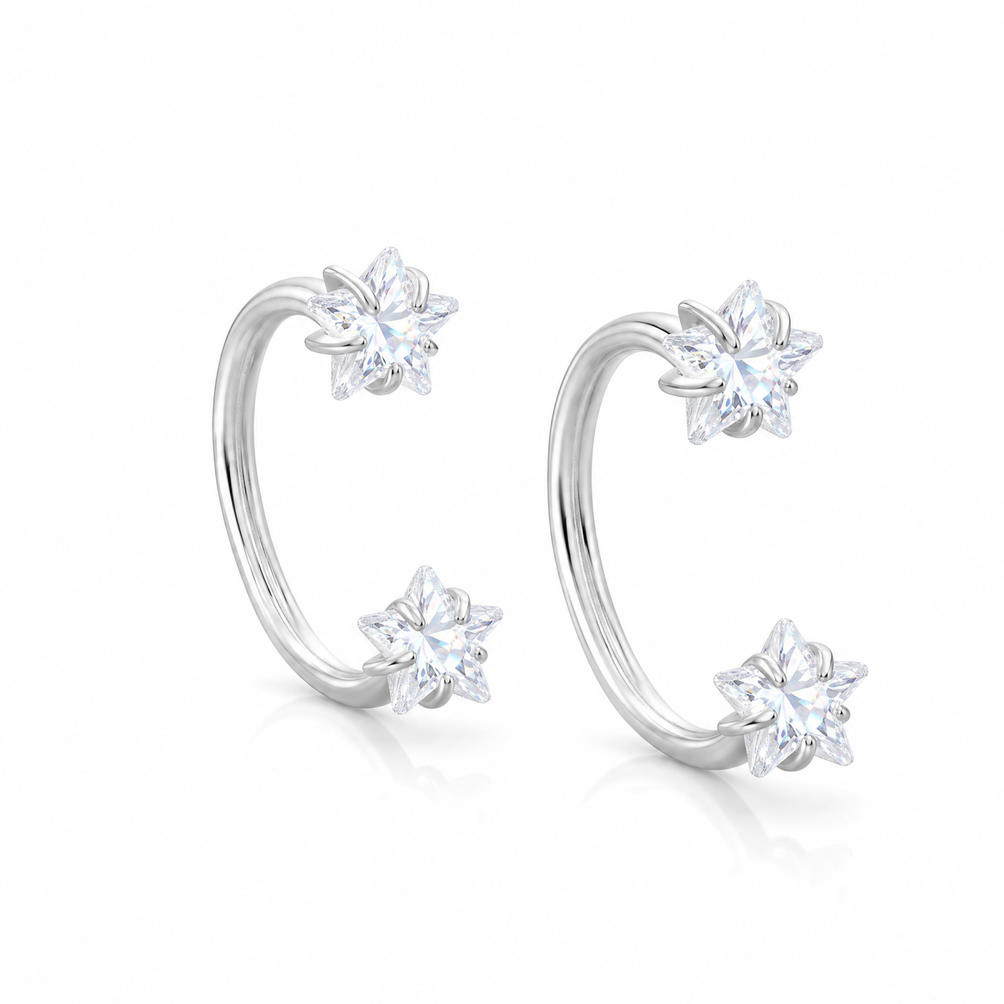 Star Horseshoe Earrings— A Tiny Star for Everyday Magic