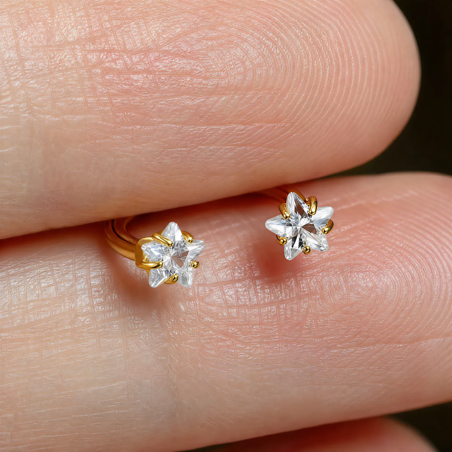 Star Horseshoe Earrings— A Tiny Star for Everyday Magic