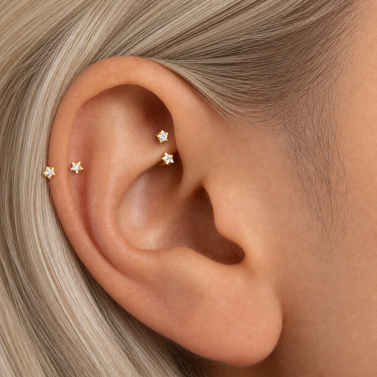 Star Horseshoe Earrings— A Tiny Star for Everyday Magic