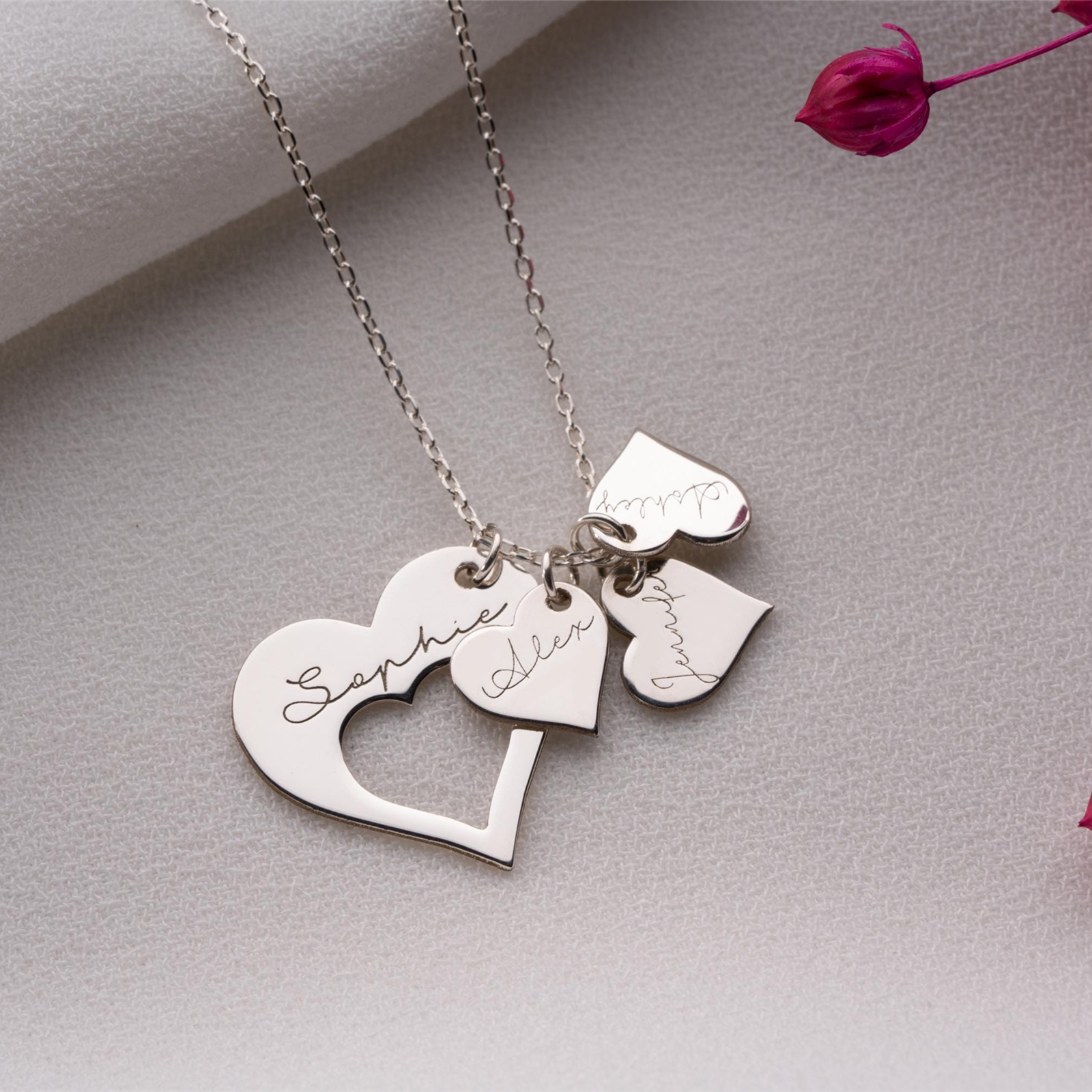 Family Heart Necklace