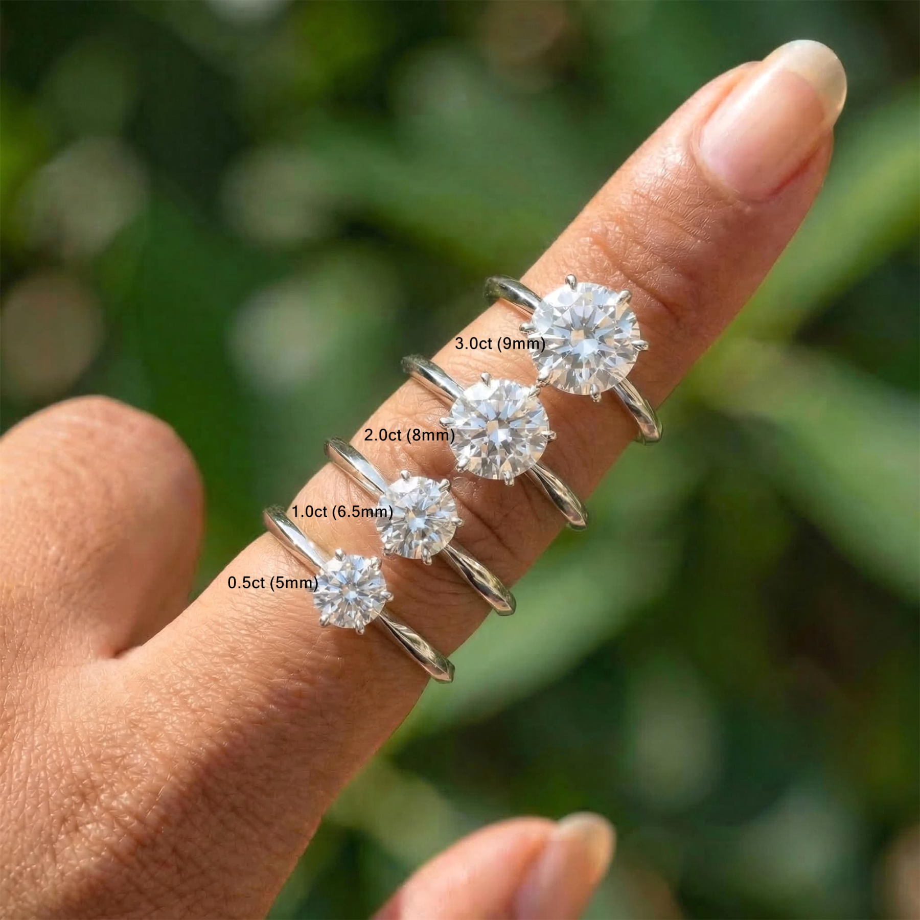 Moissanite Solitaire Ring — A Clear Spark of Forever