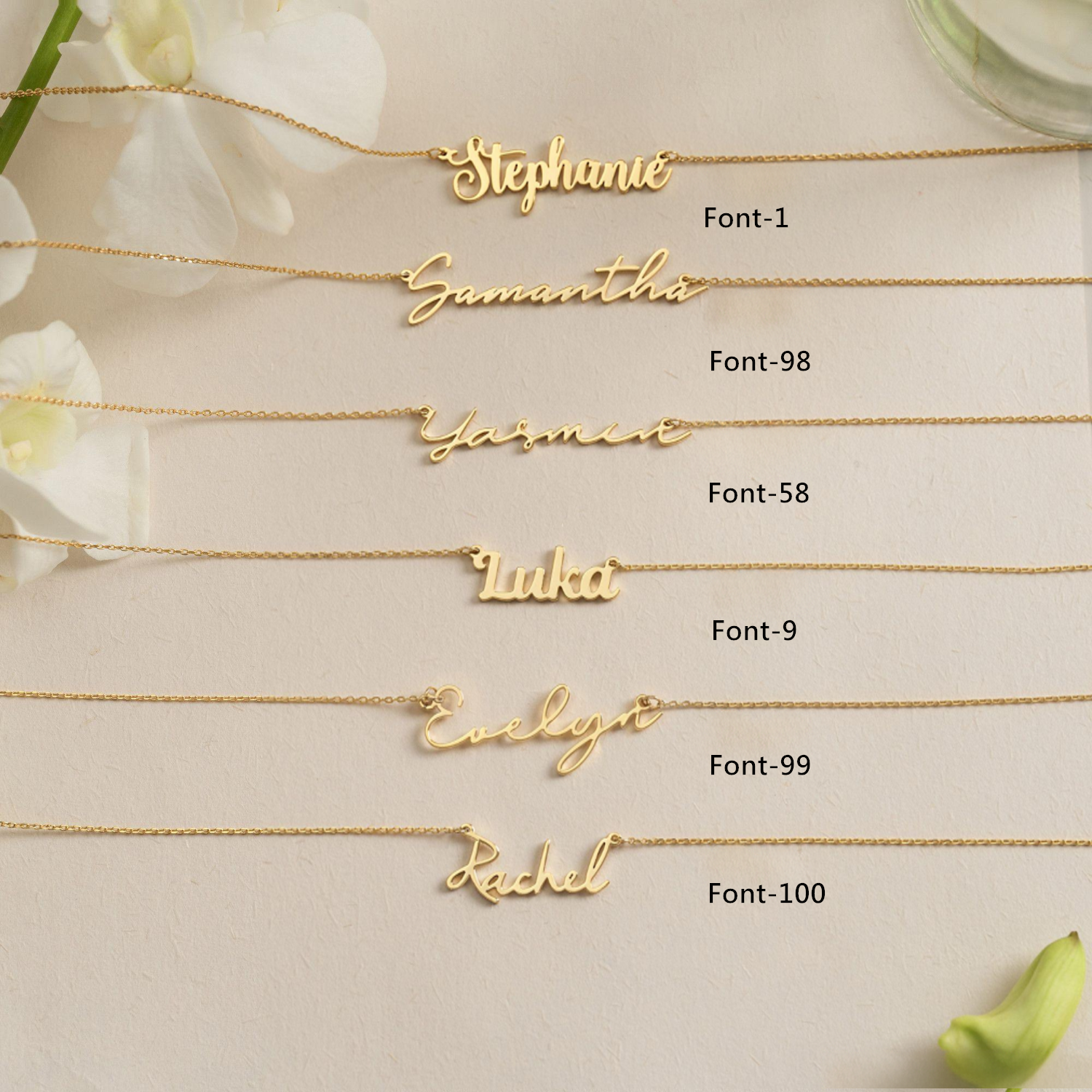 Personalized Minimalist Name Necklace