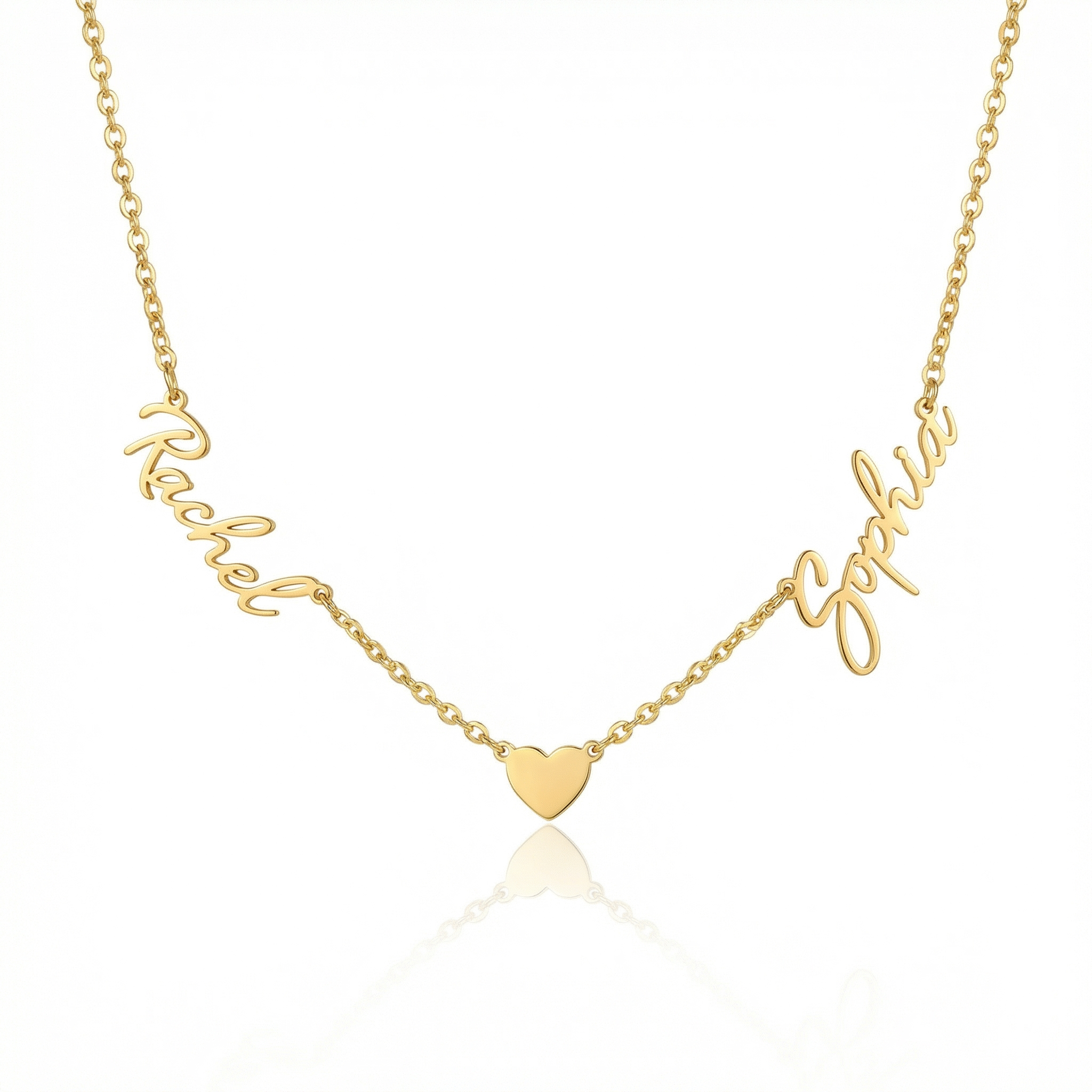 Personalized Name Necklace With Heart