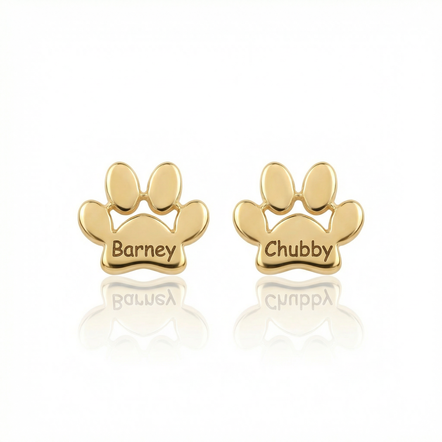 Paw Print Name Earrings—A Love You Don’t Hide