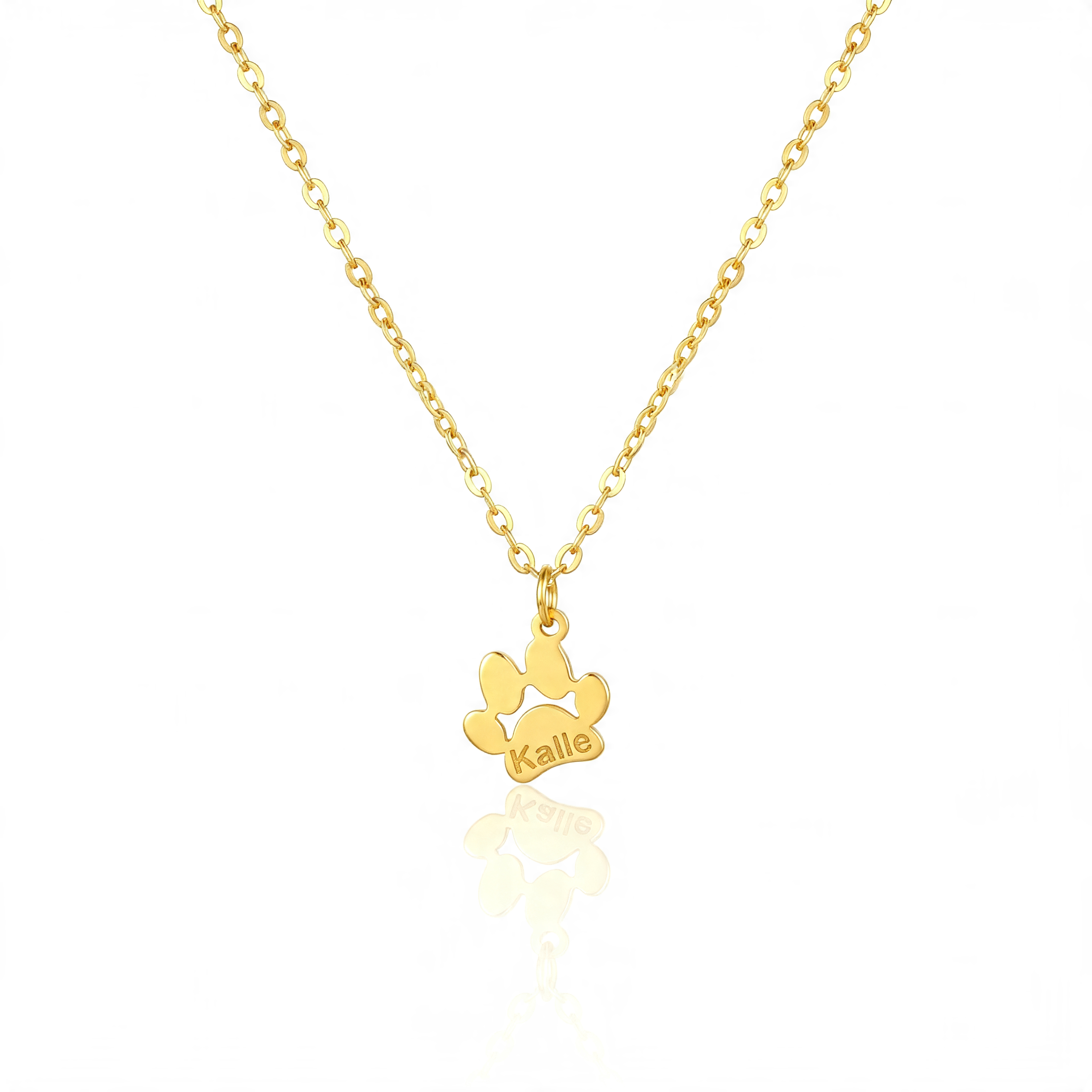 Paw Print Name Necklace (Or Bracelet)