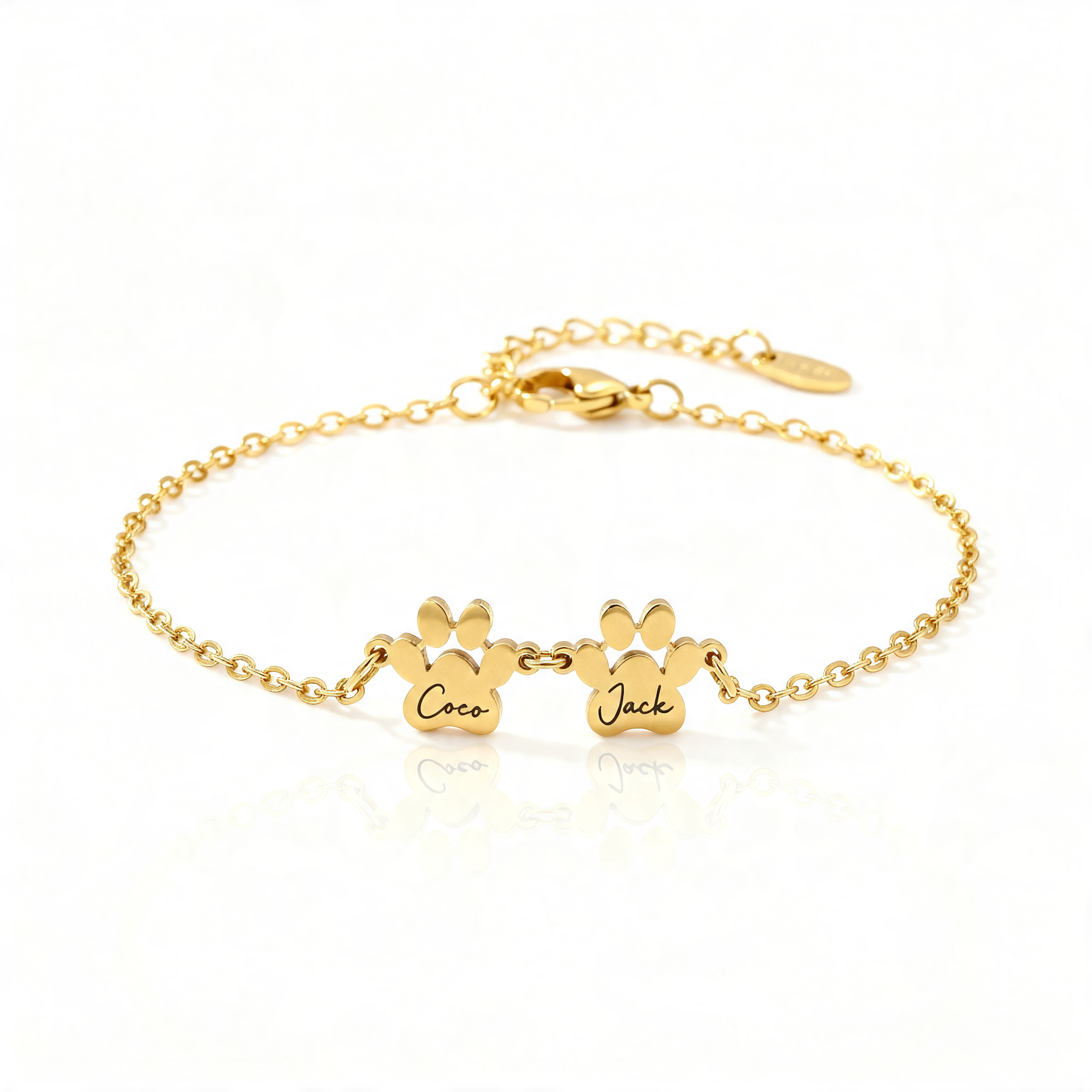 Personalized Paw Print Bracelet