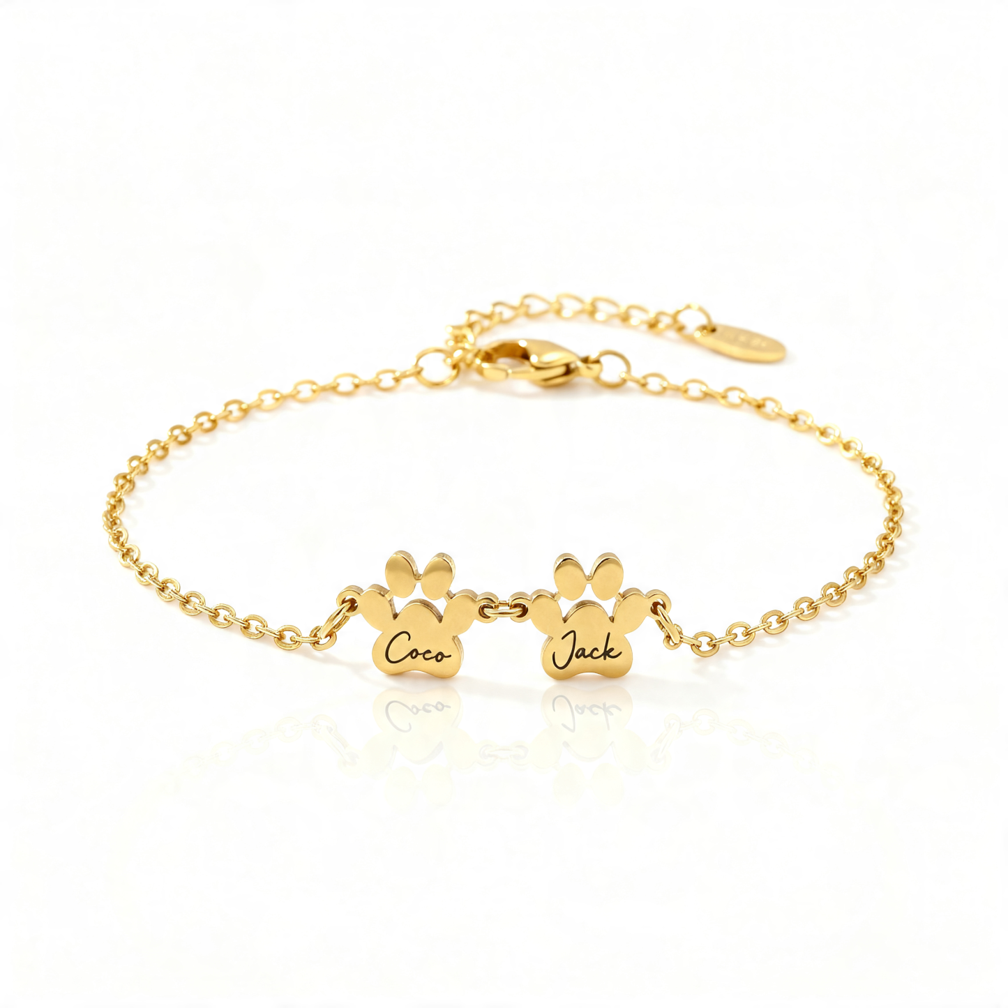 Personalized Paw Print Bracelet