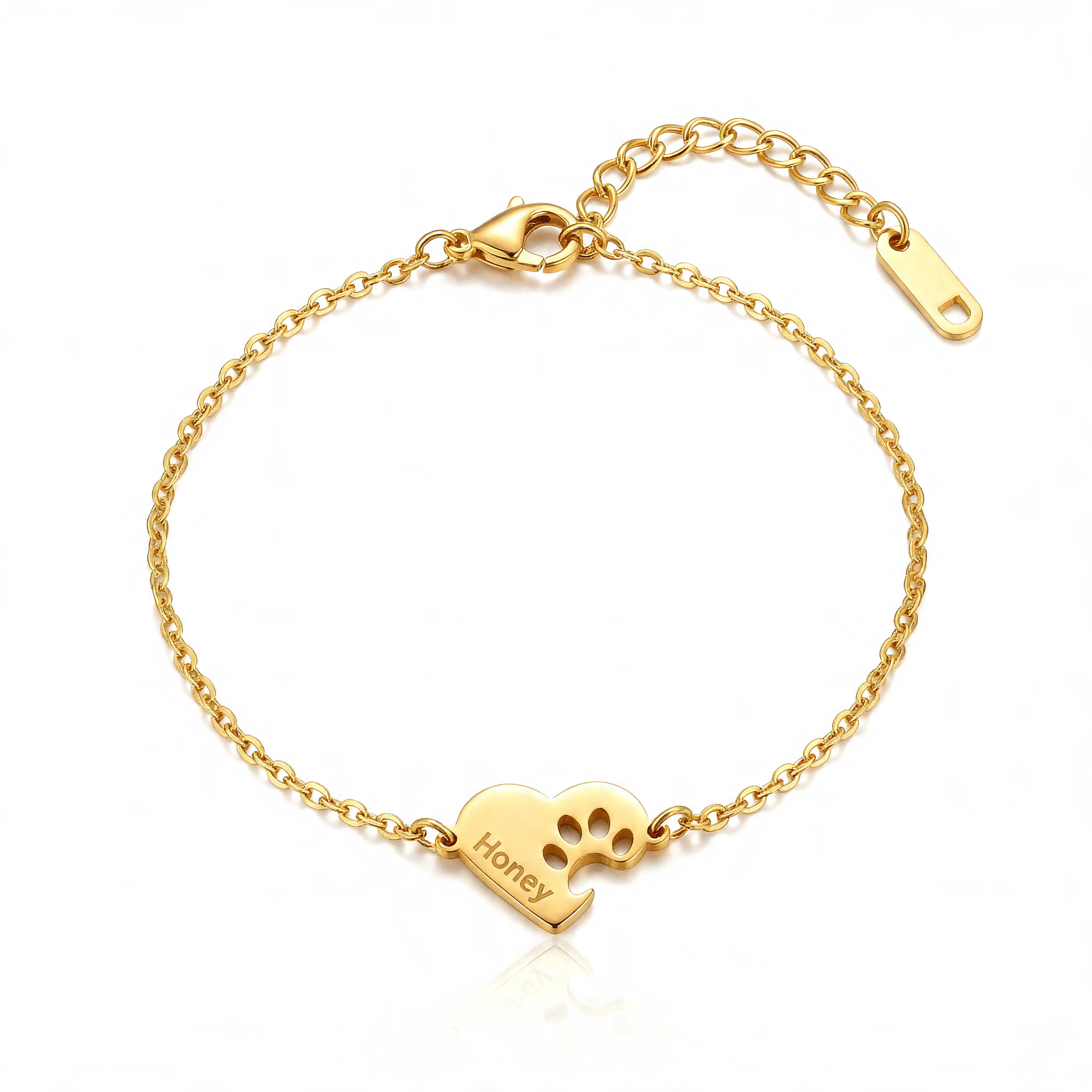 Personalized Paw Name Bracelet