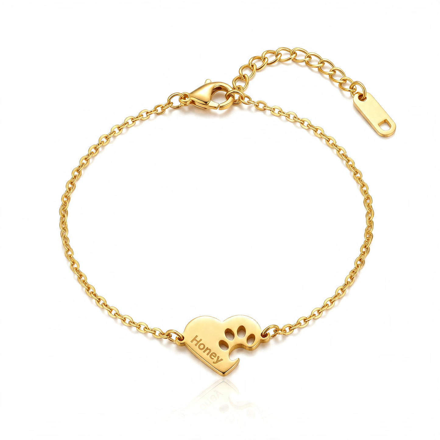 Personalized Paw Name Bracelet
