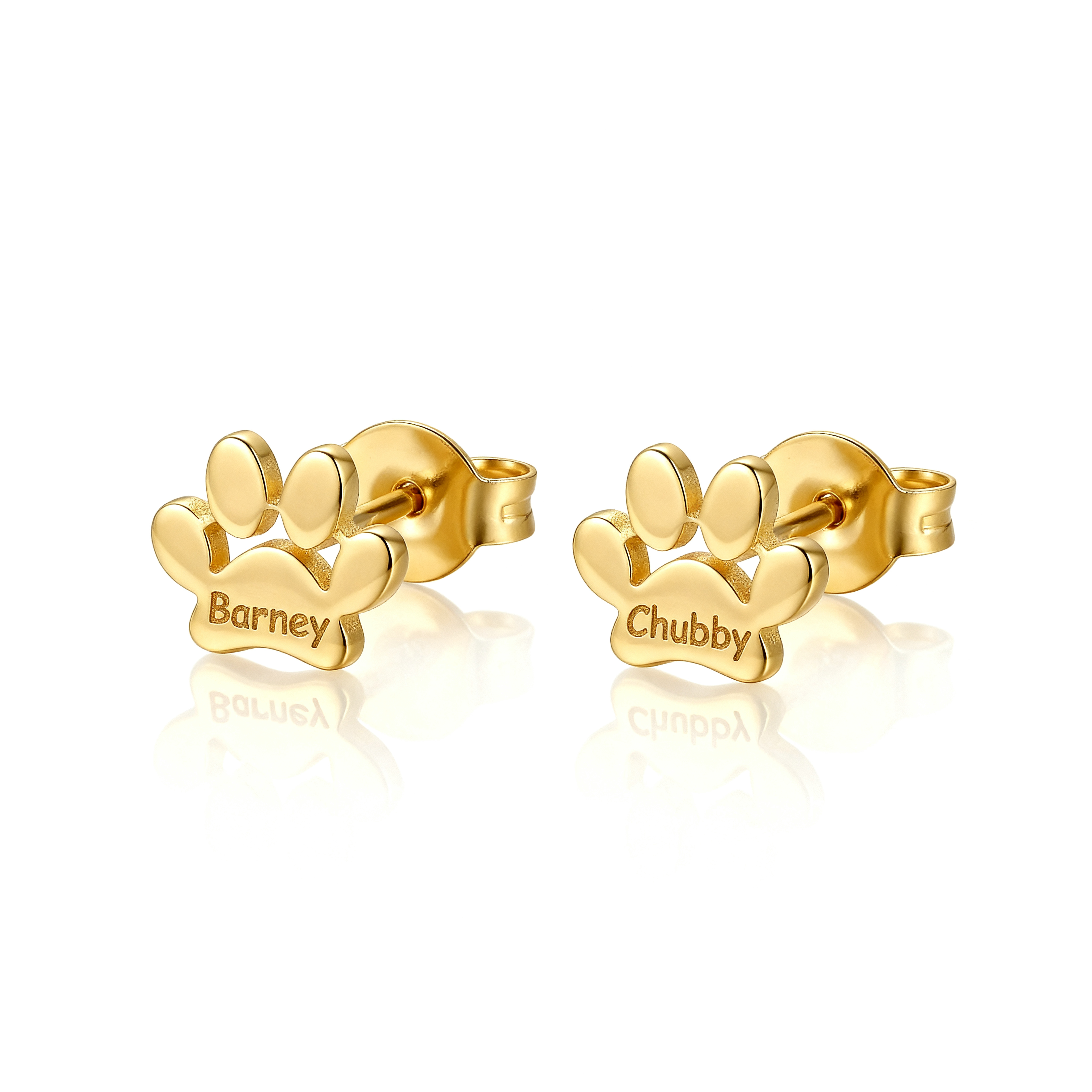 Paw Print Name Earrings—A Love You Don’t Hide