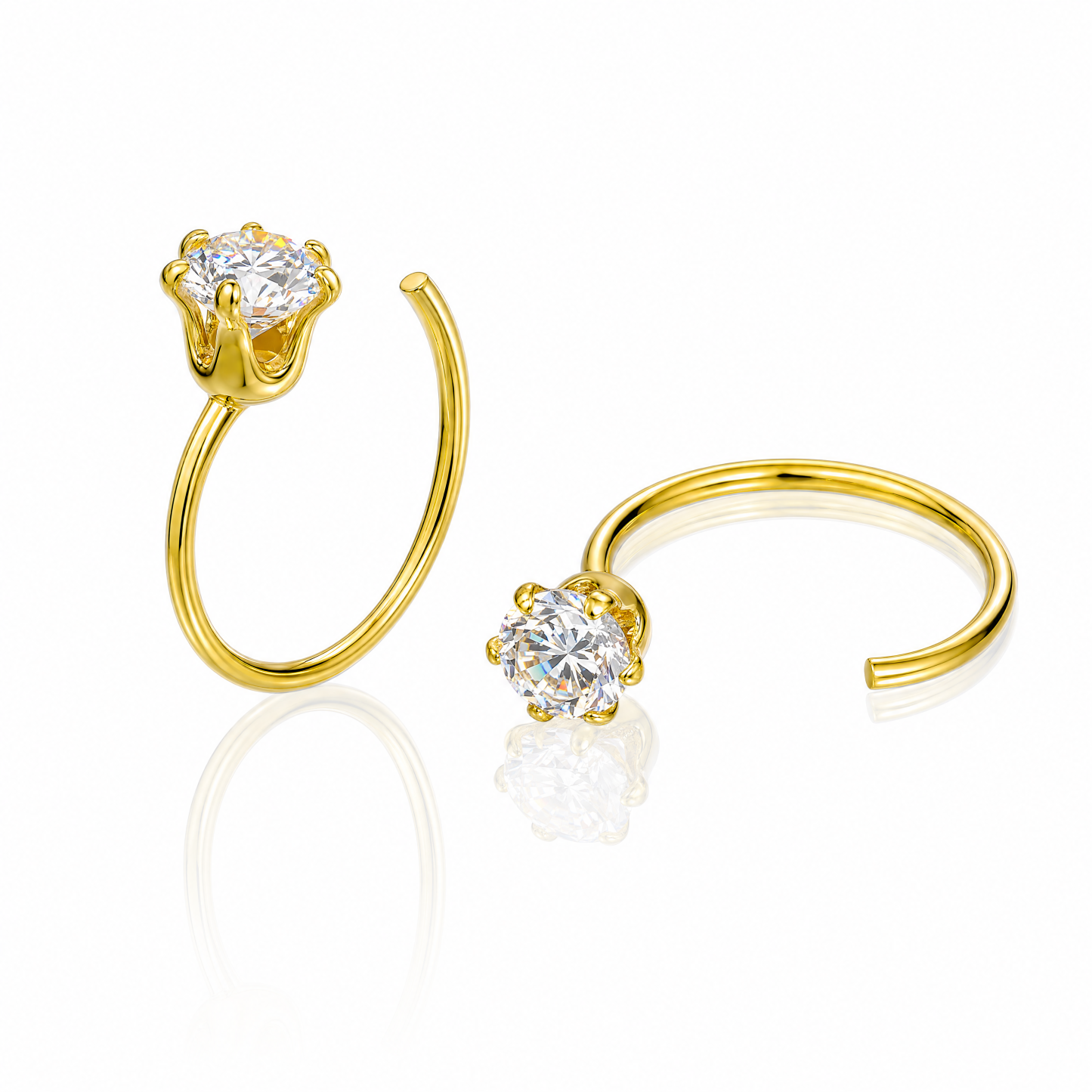 Tiny Crystal Huggie Hoops — Your Everyday Go-To Pair