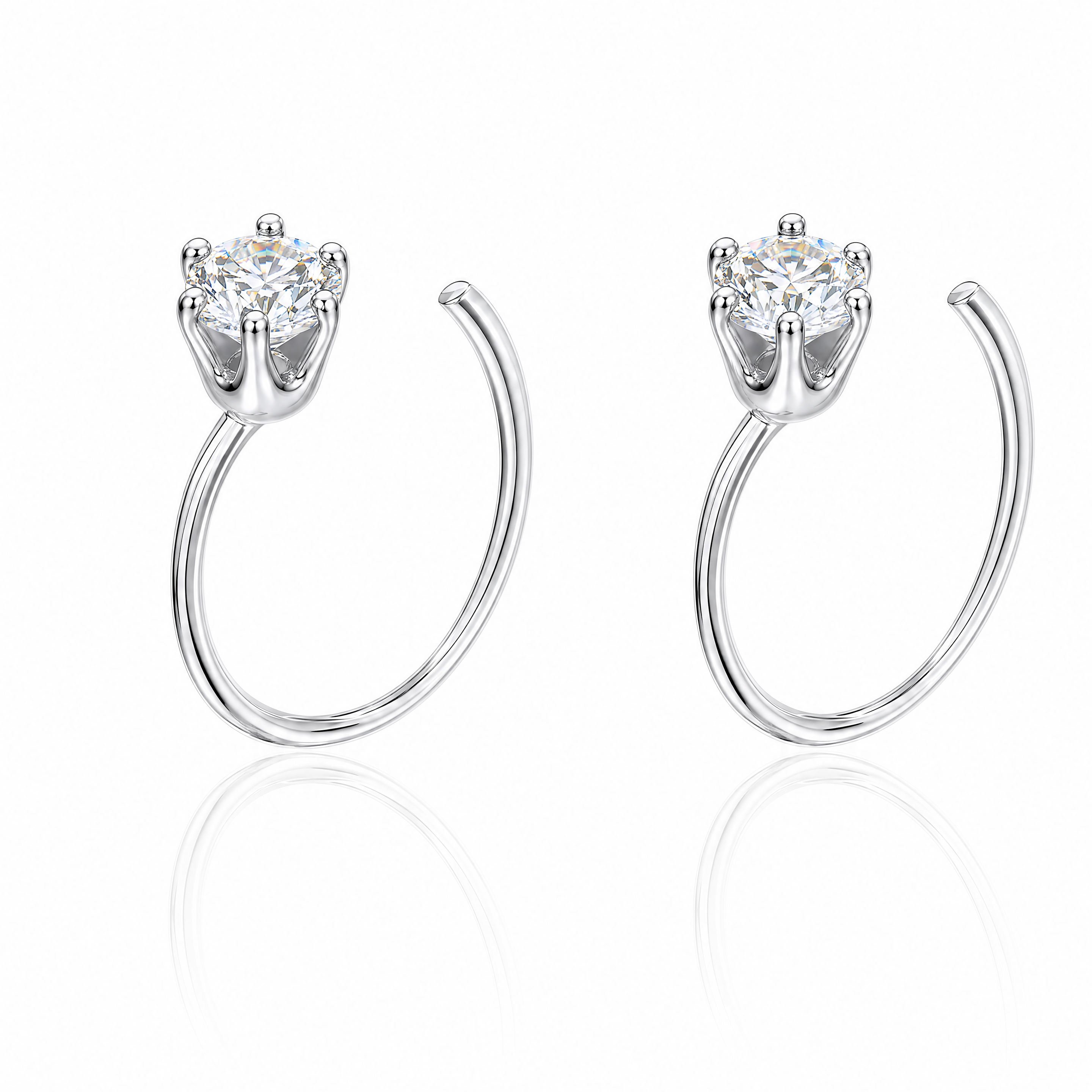 Tiny Crystal Huggie Hoops — Your Everyday Go-To Pair