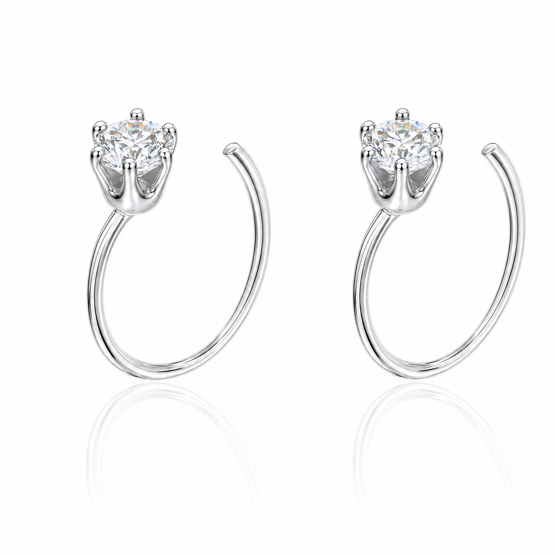 Tiny Crystal Huggie Hoops — Your Everyday Go-To Pair