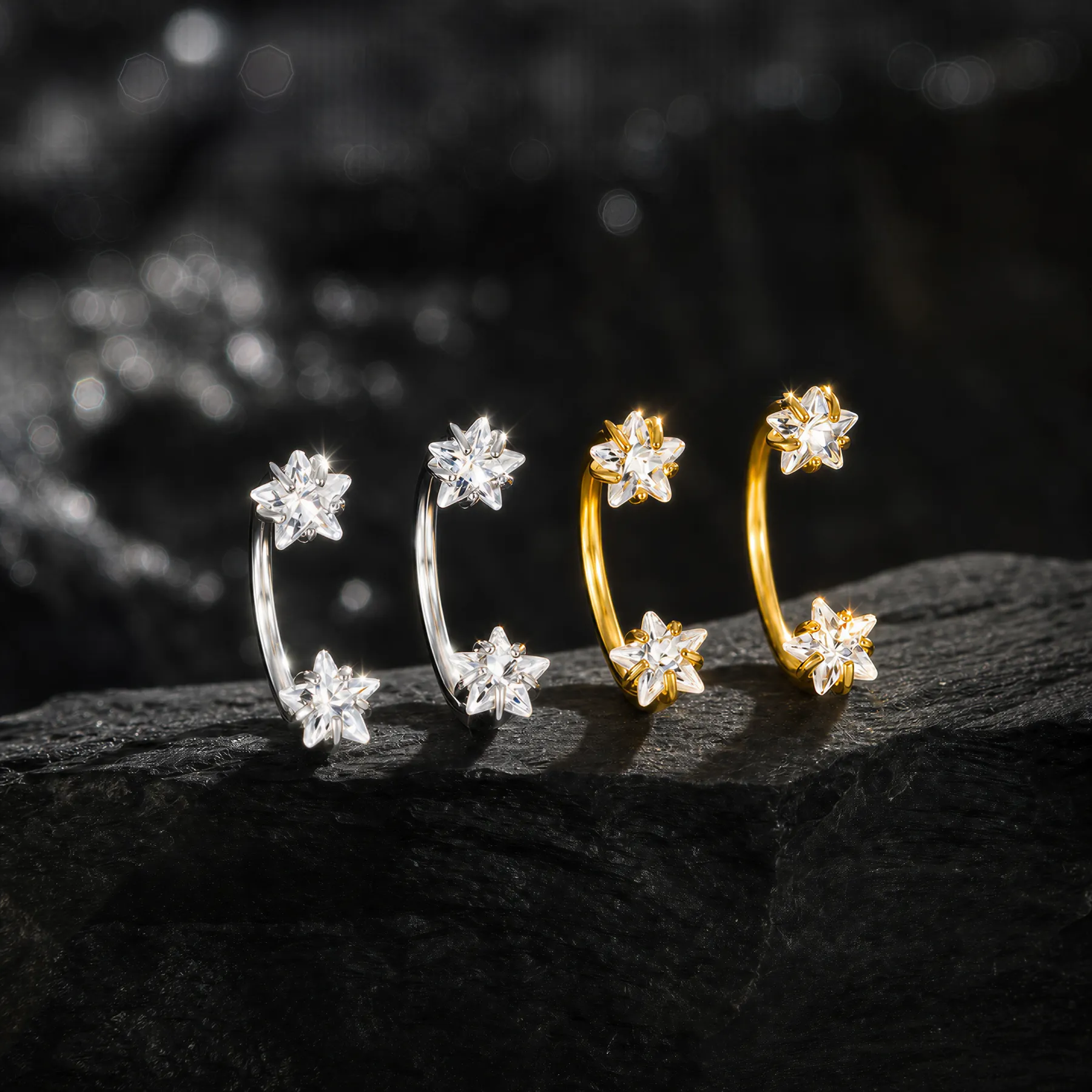 Star Horseshoe Earrings— A Tiny Star for Everyday Magic