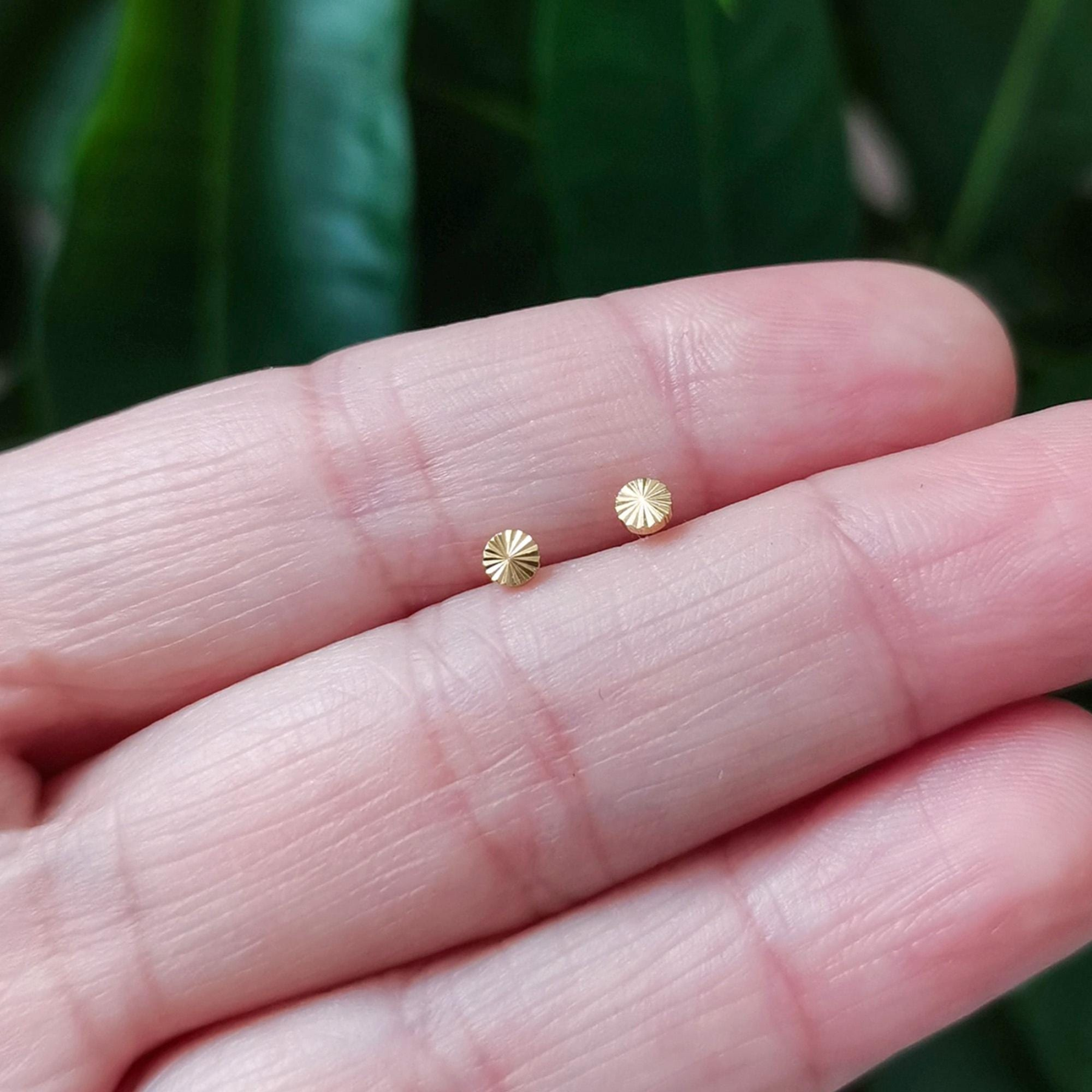 Whorl Disc Push Pin Labret Stud(2 PCS)