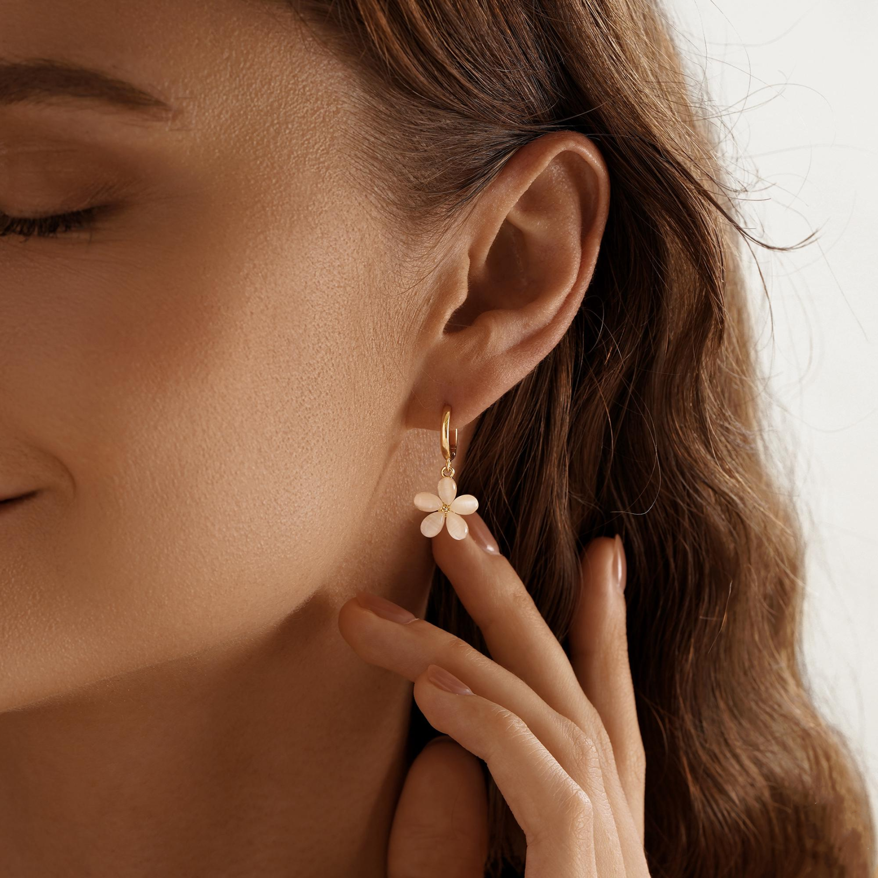 Simple Floral Earrings (2 PCS)