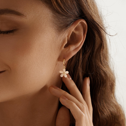 Simple Floral Earrings (2 PCS)