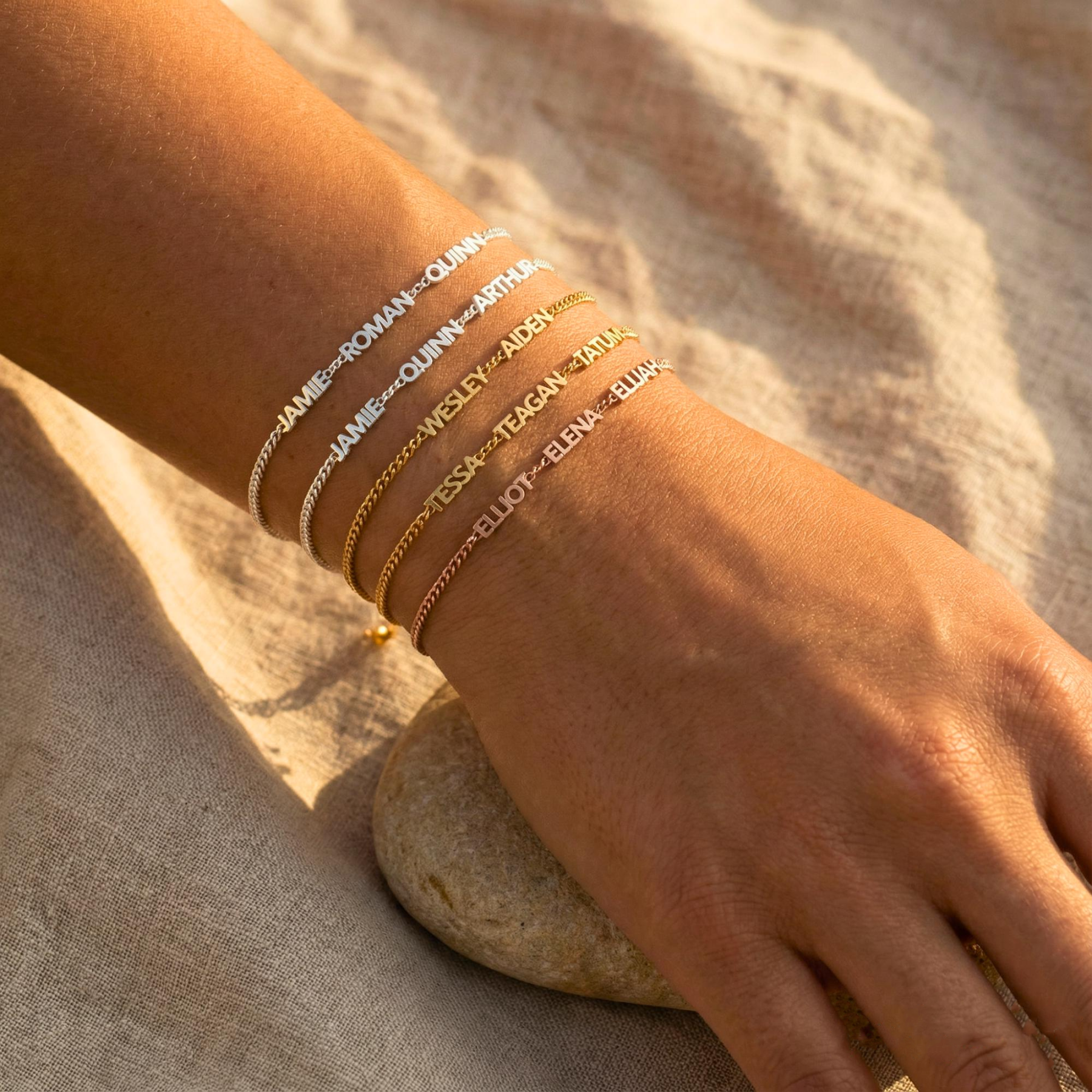 Personalized Multiple Name Bracelet