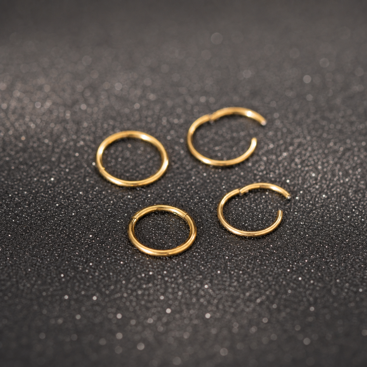 Seamless Clicker Hoop Earrings — Clean Shine, Easy Stacking