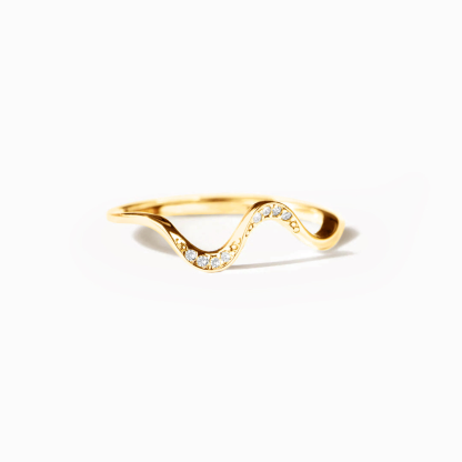 Dainty Sea Wave Stacking Ring