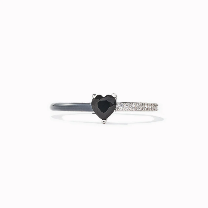 Black Enamel Ring-I'm Choosing My Peace