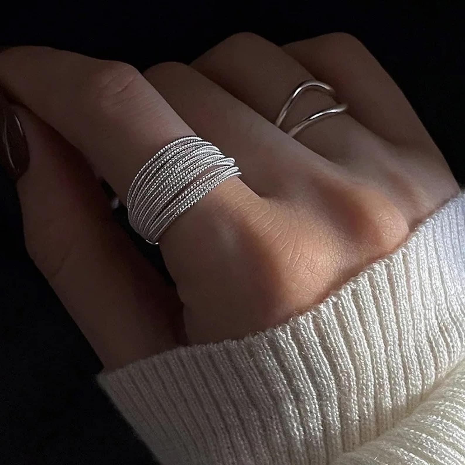 Statement Sterling Silver Ring