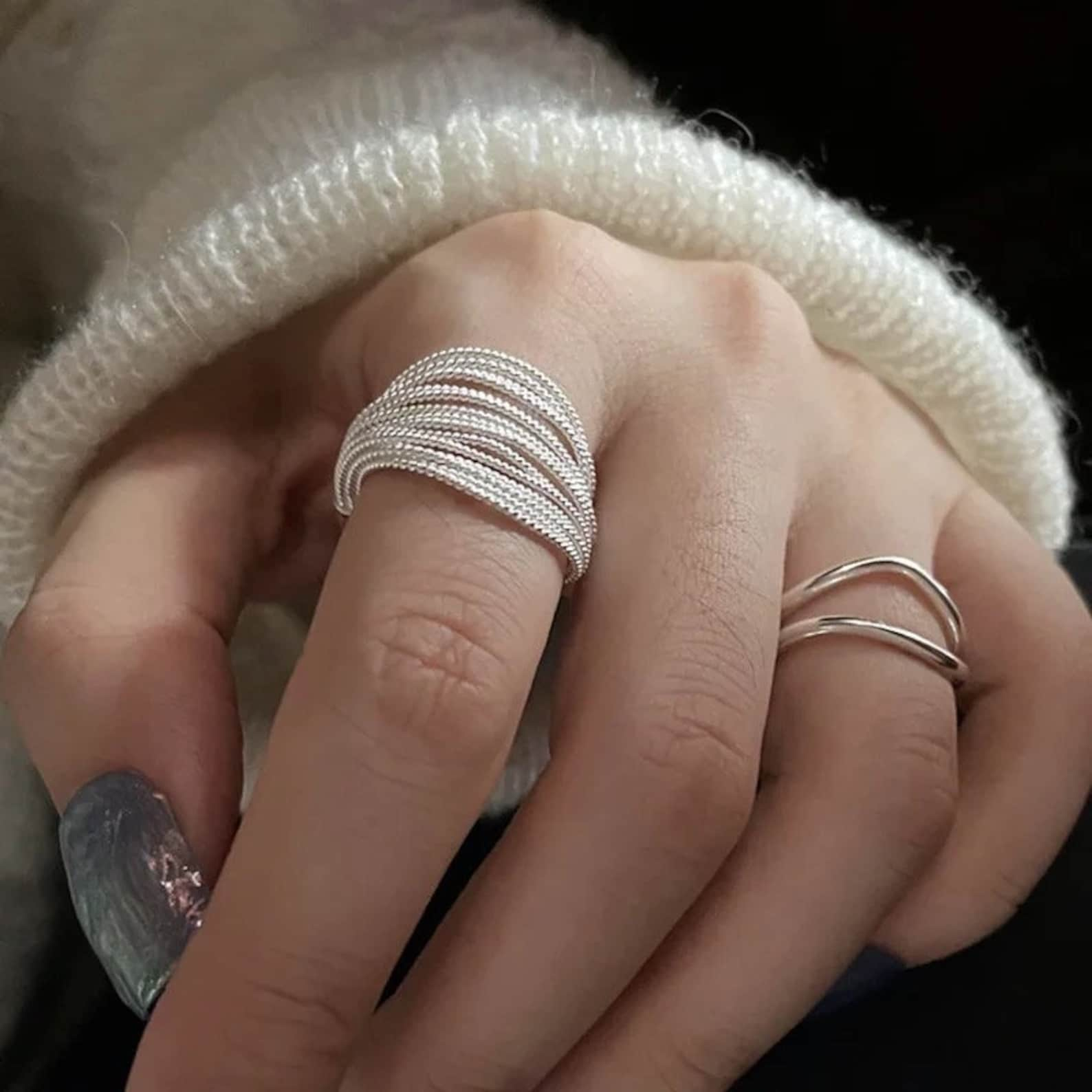 Statement Sterling Silver Ring