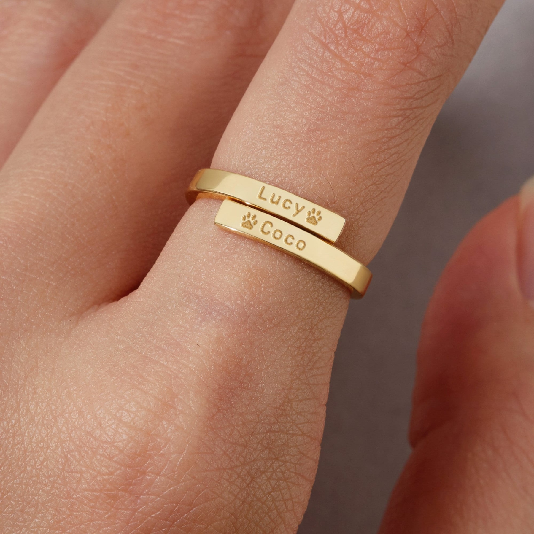 Personalized Pet Name Ring