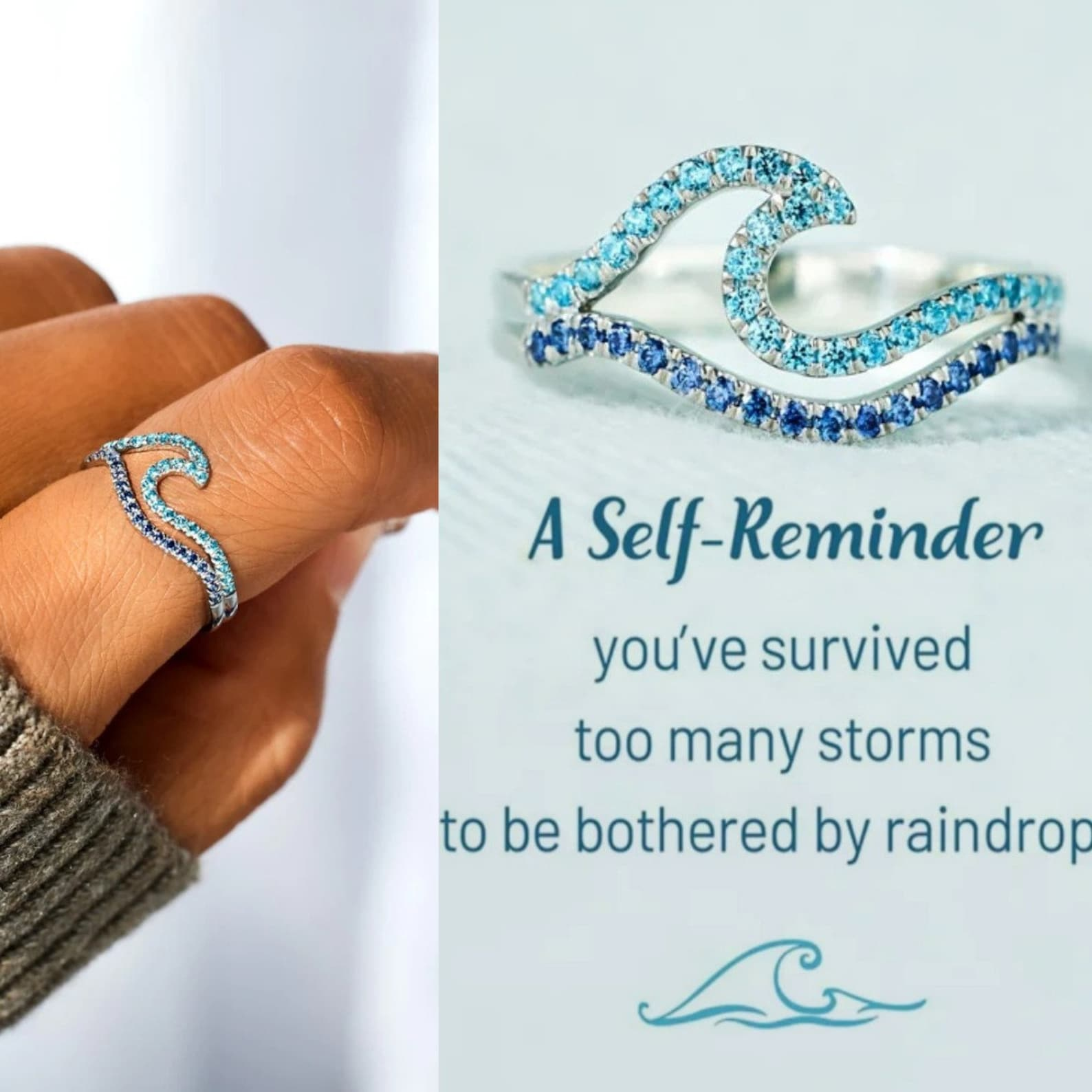 Self-Reminder Wave Ring
