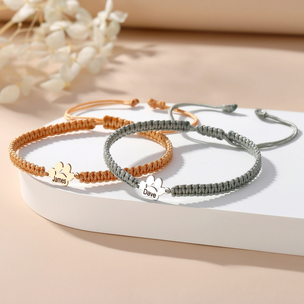 Personalized Paw Bracelet