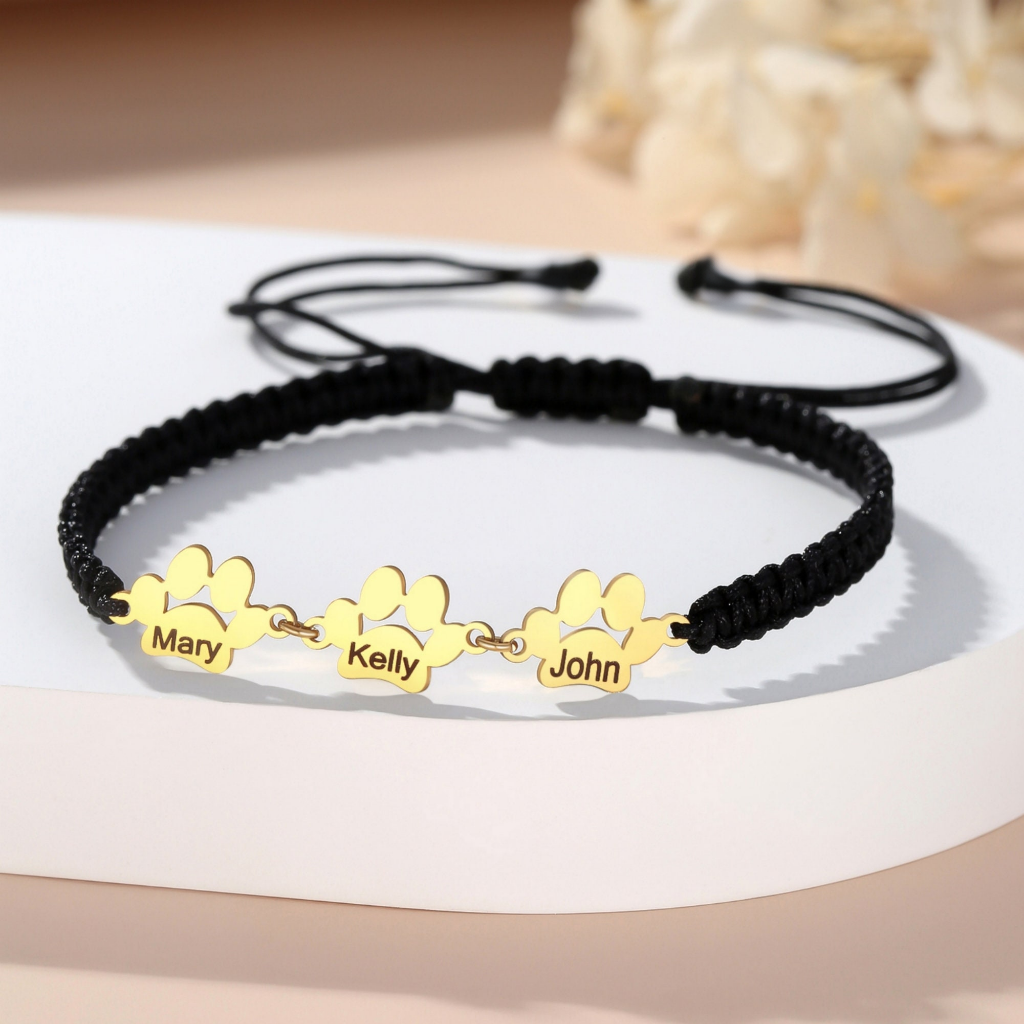 Personalized Paw Bracelet