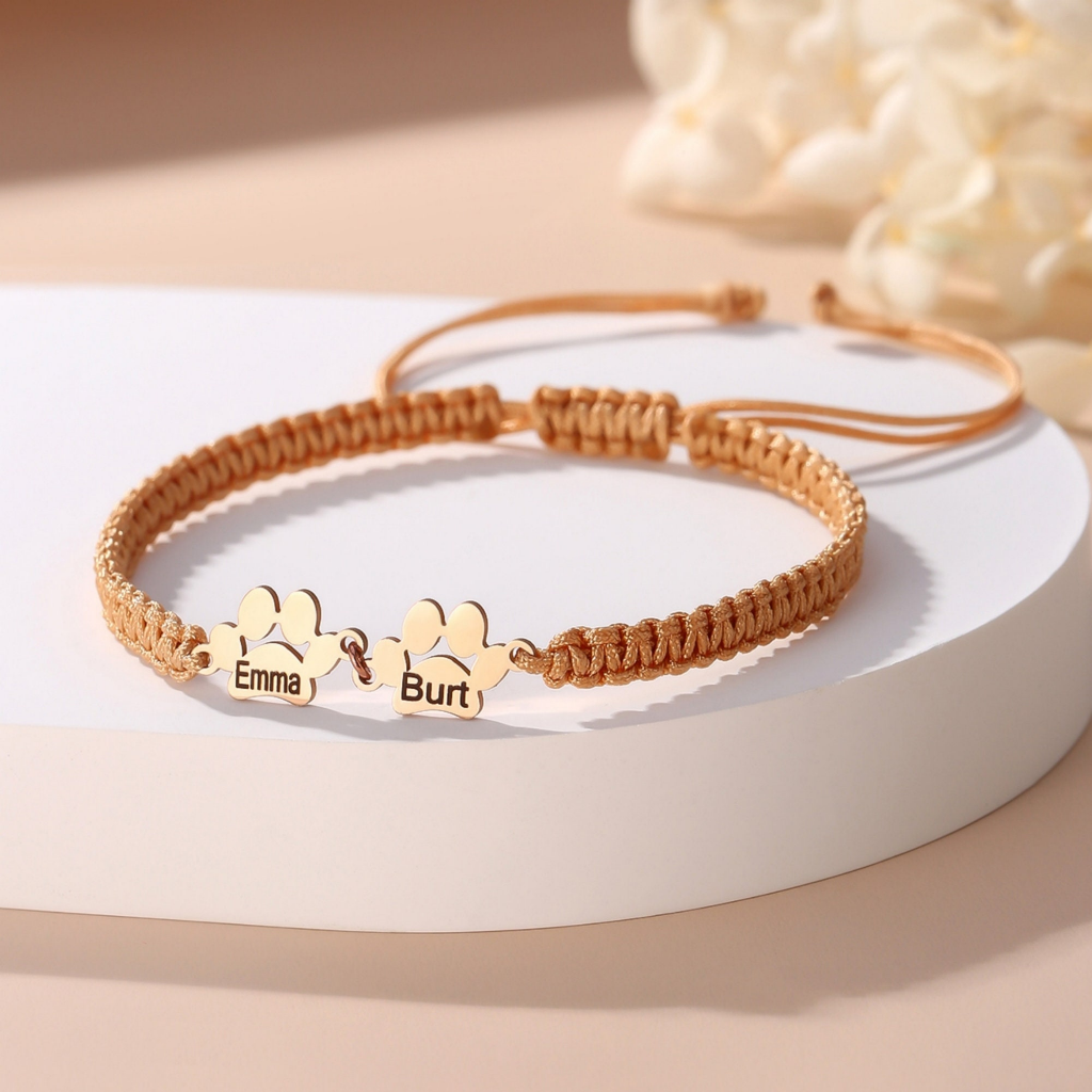 Personalized Paw Bracelet