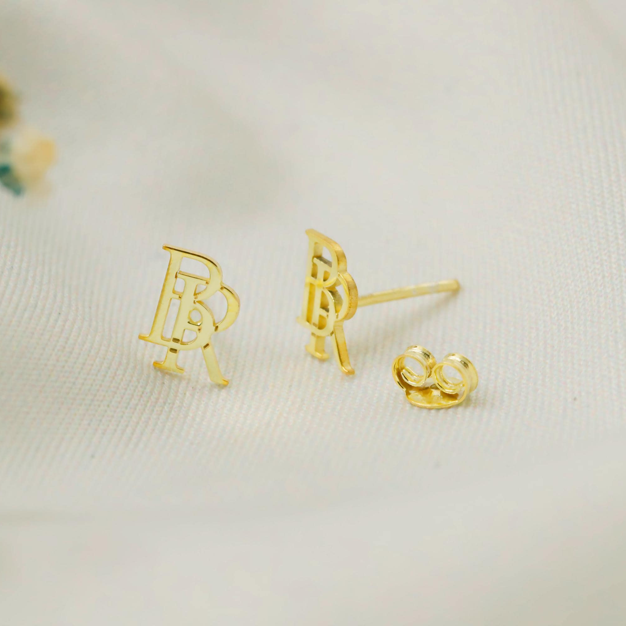 Personalized Intertwined Initial Earrings