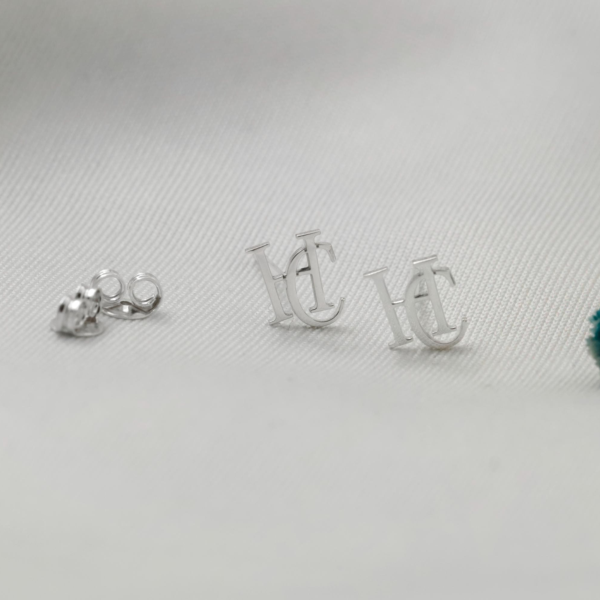 Personalized Intertwined Initial Earrings