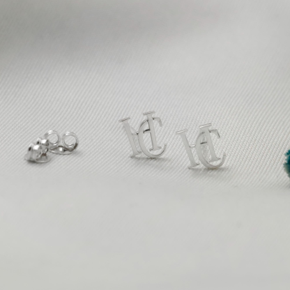 Personalized Intertwined Initial Earrings