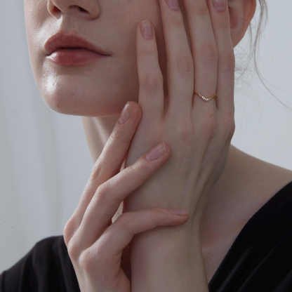 Dainty Sea Wave Stacking Ring
