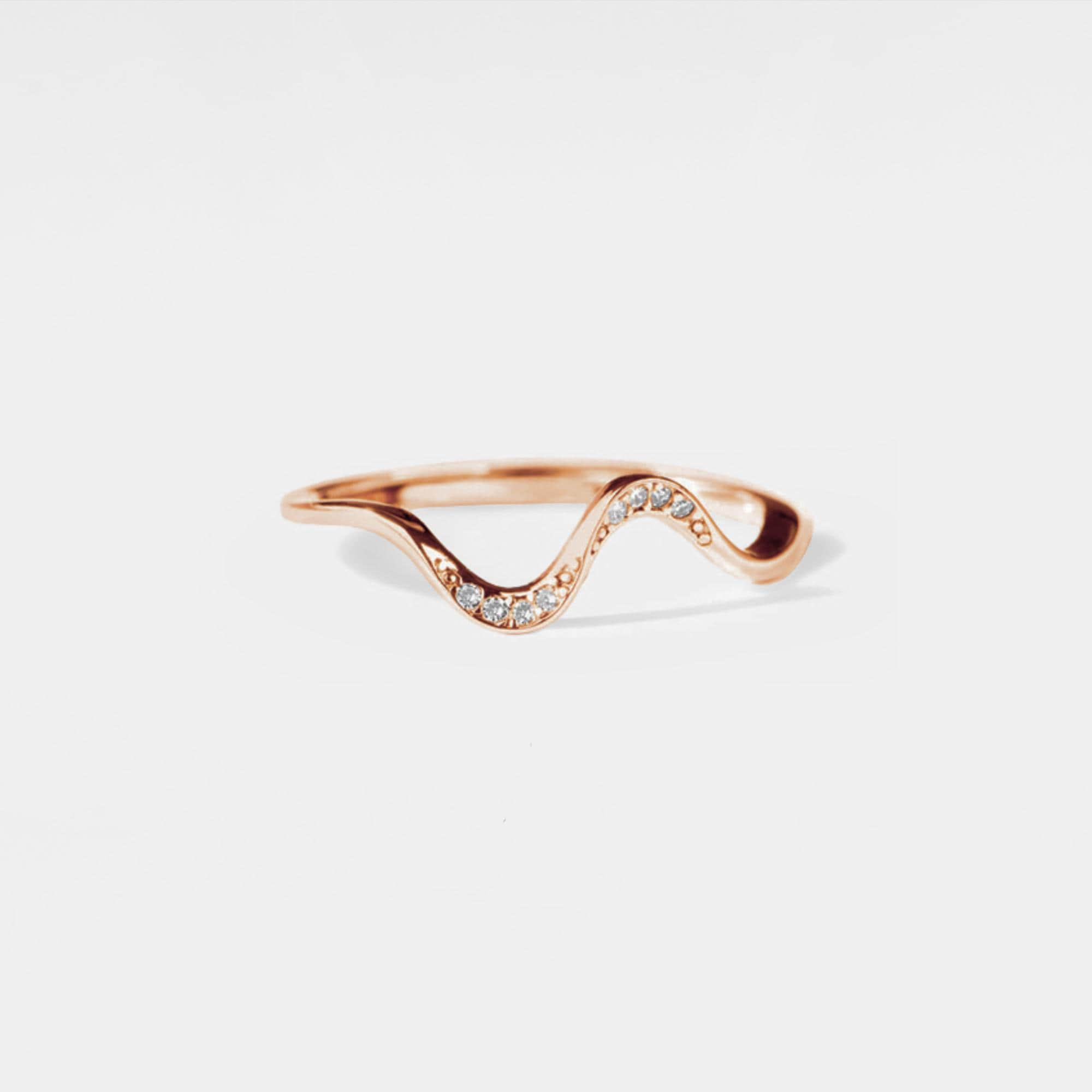 Dainty Sea Wave Stacking Ring