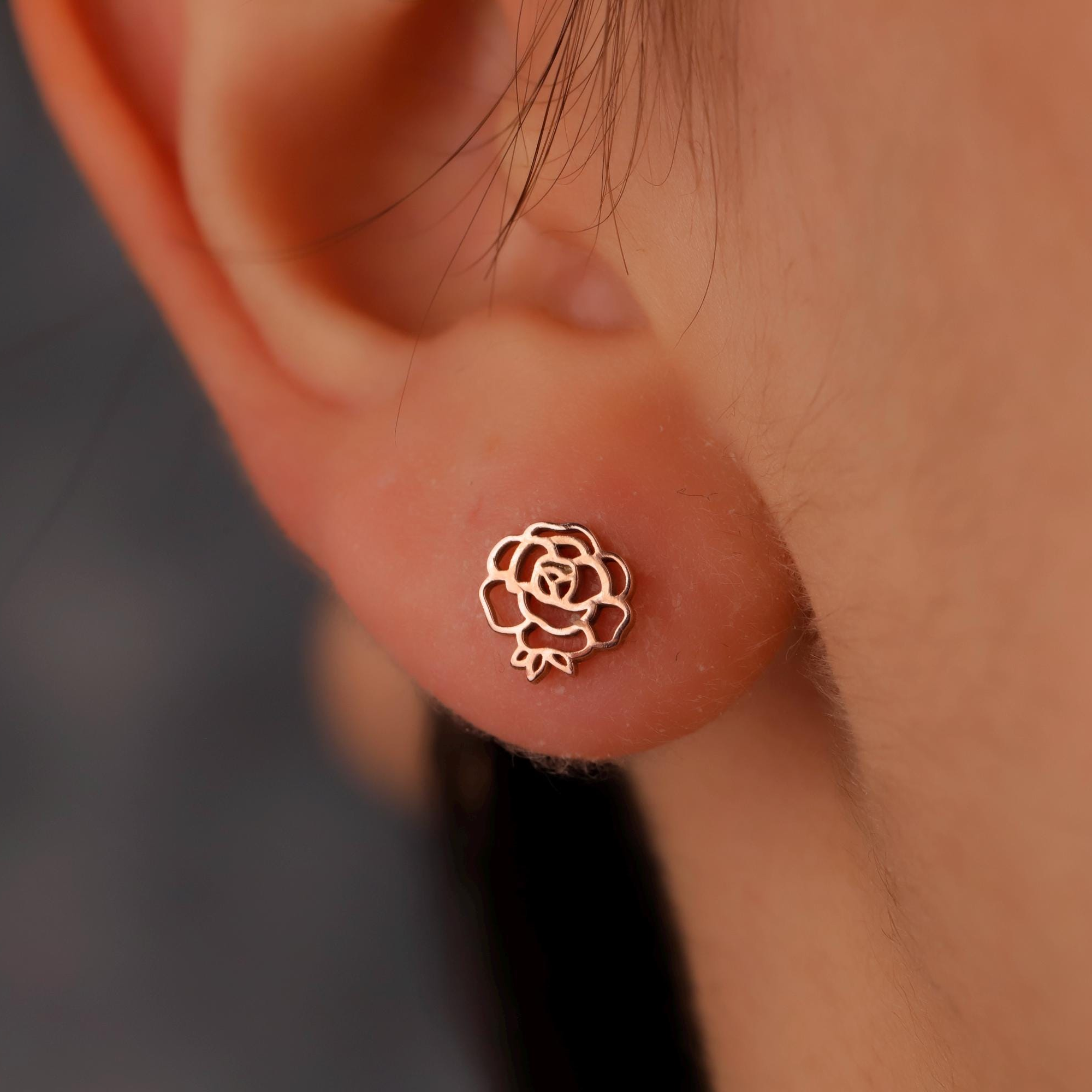 Birth Flower Earring