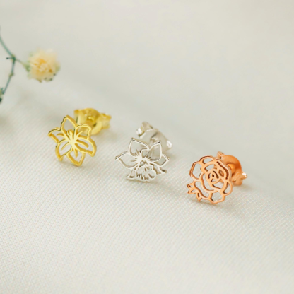 Birth Flower Earring