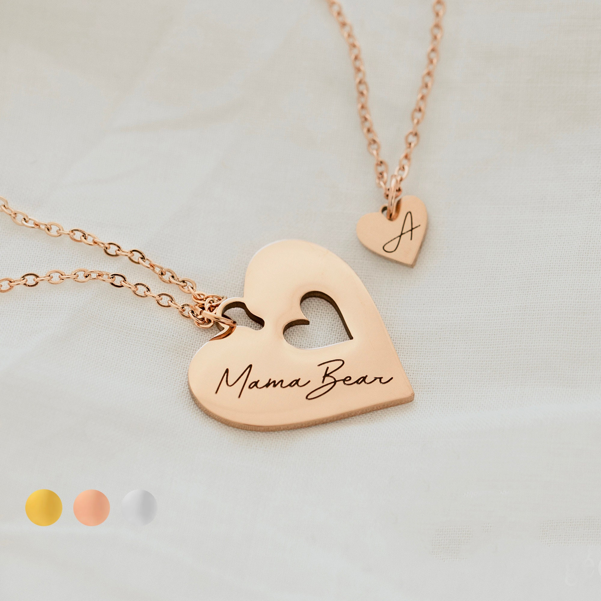 Personalized Mother Daughter Necklace