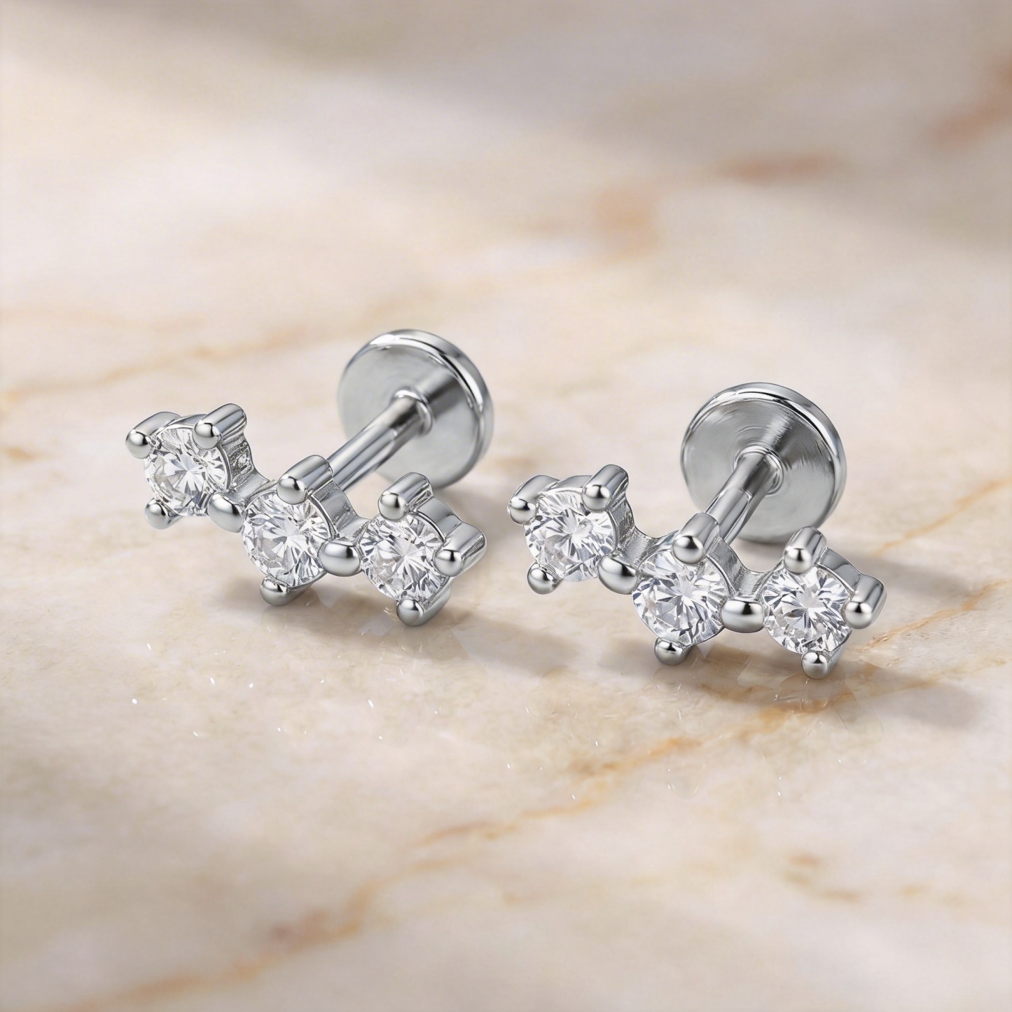 Trinity Spark Stud — A Story You Wear