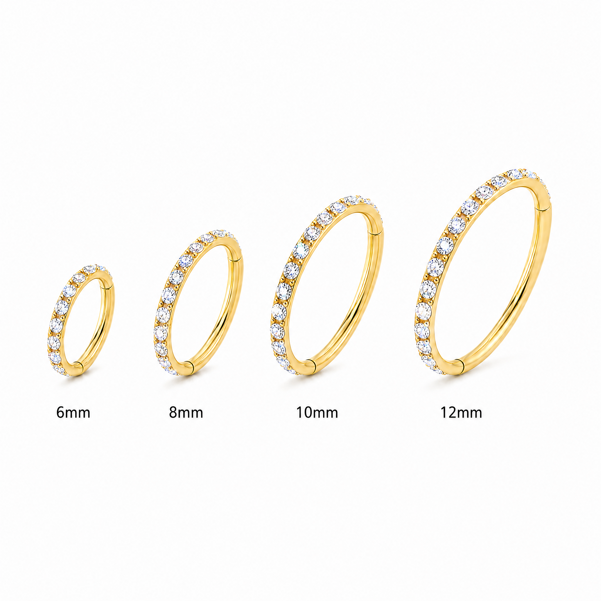 Everyday CZ Huggie Hoop — Secure, Minimal, Made to Stay On
