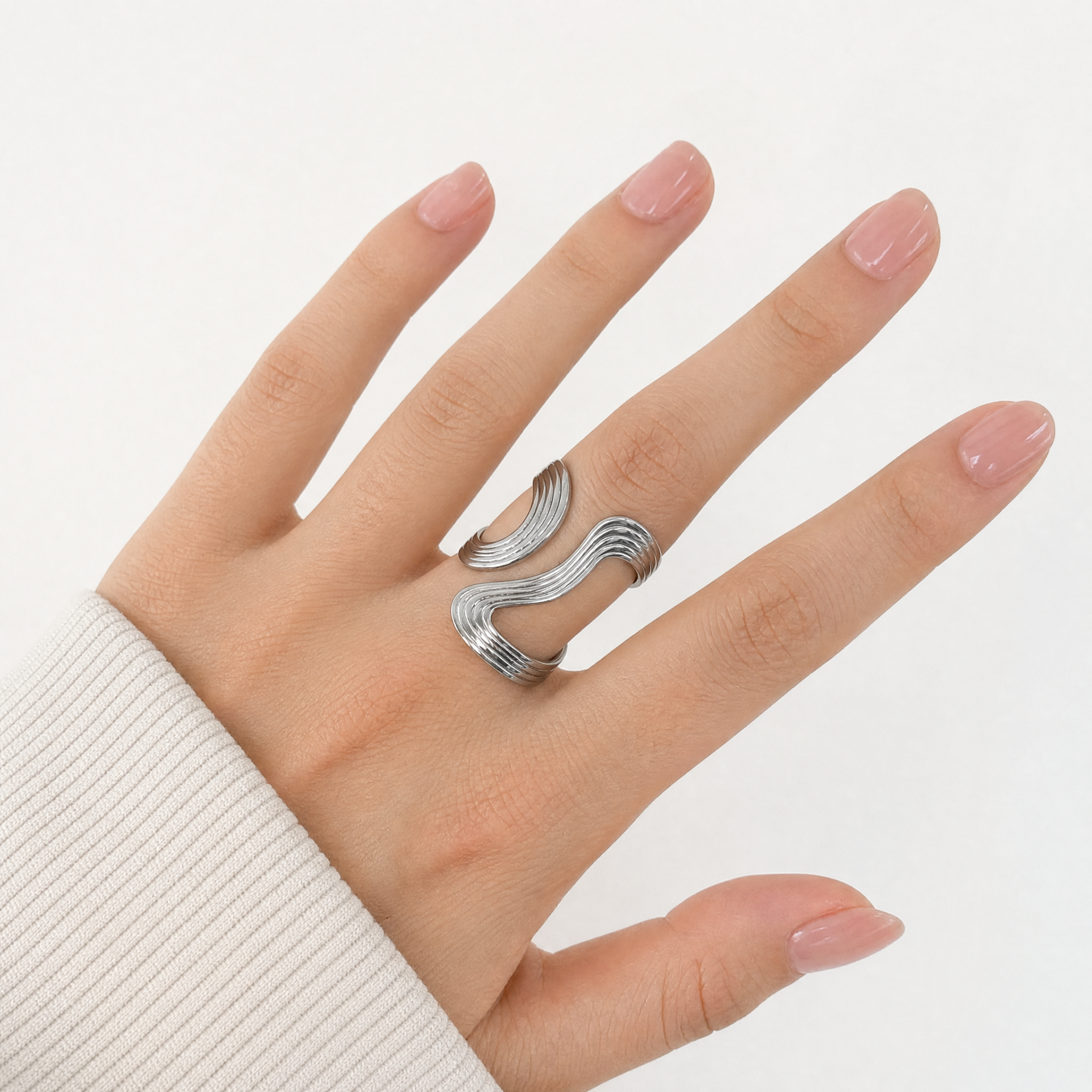 Sculpted Wave Ring-A Flow You Can Wear